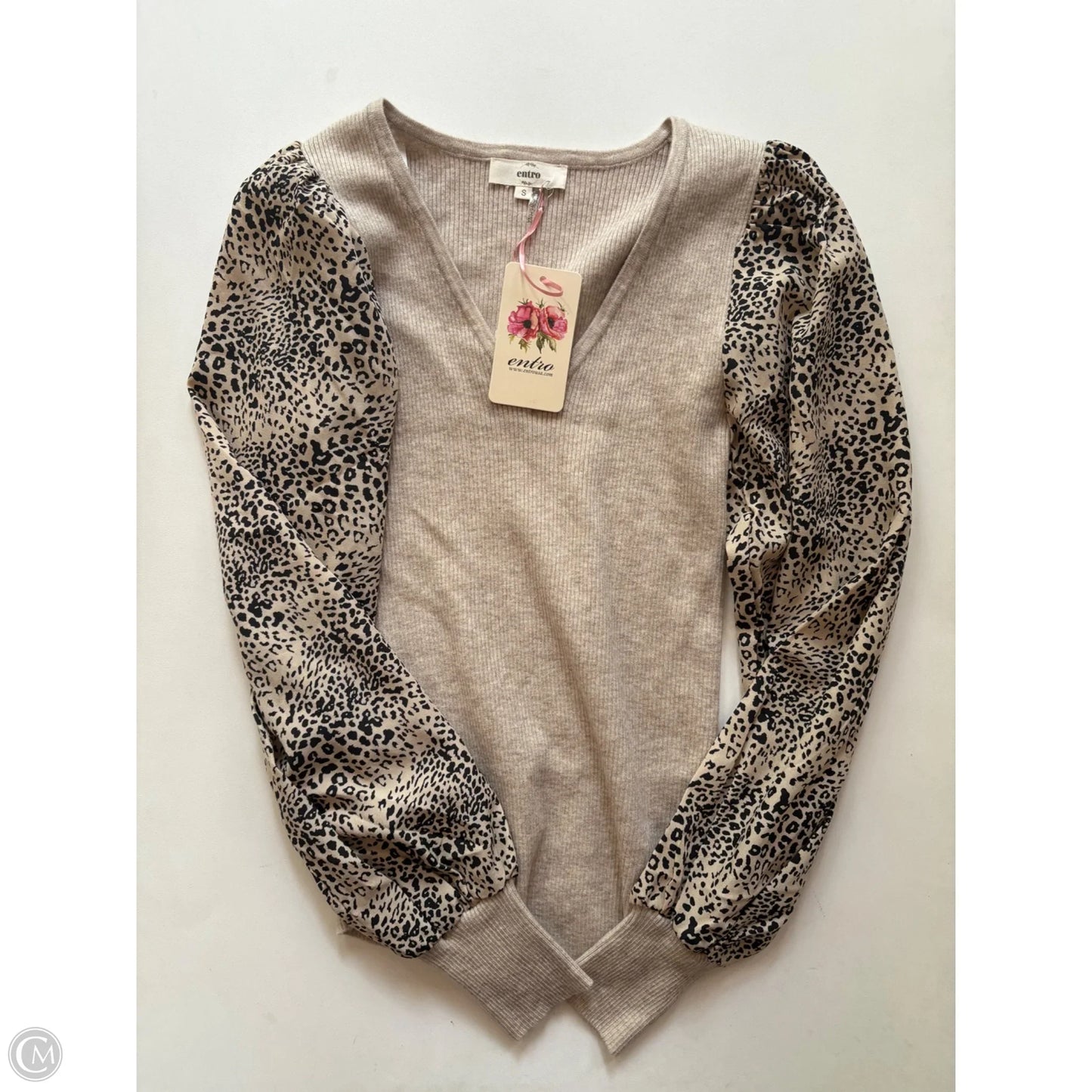 Sweater By Entro In Animal Print, Size: S