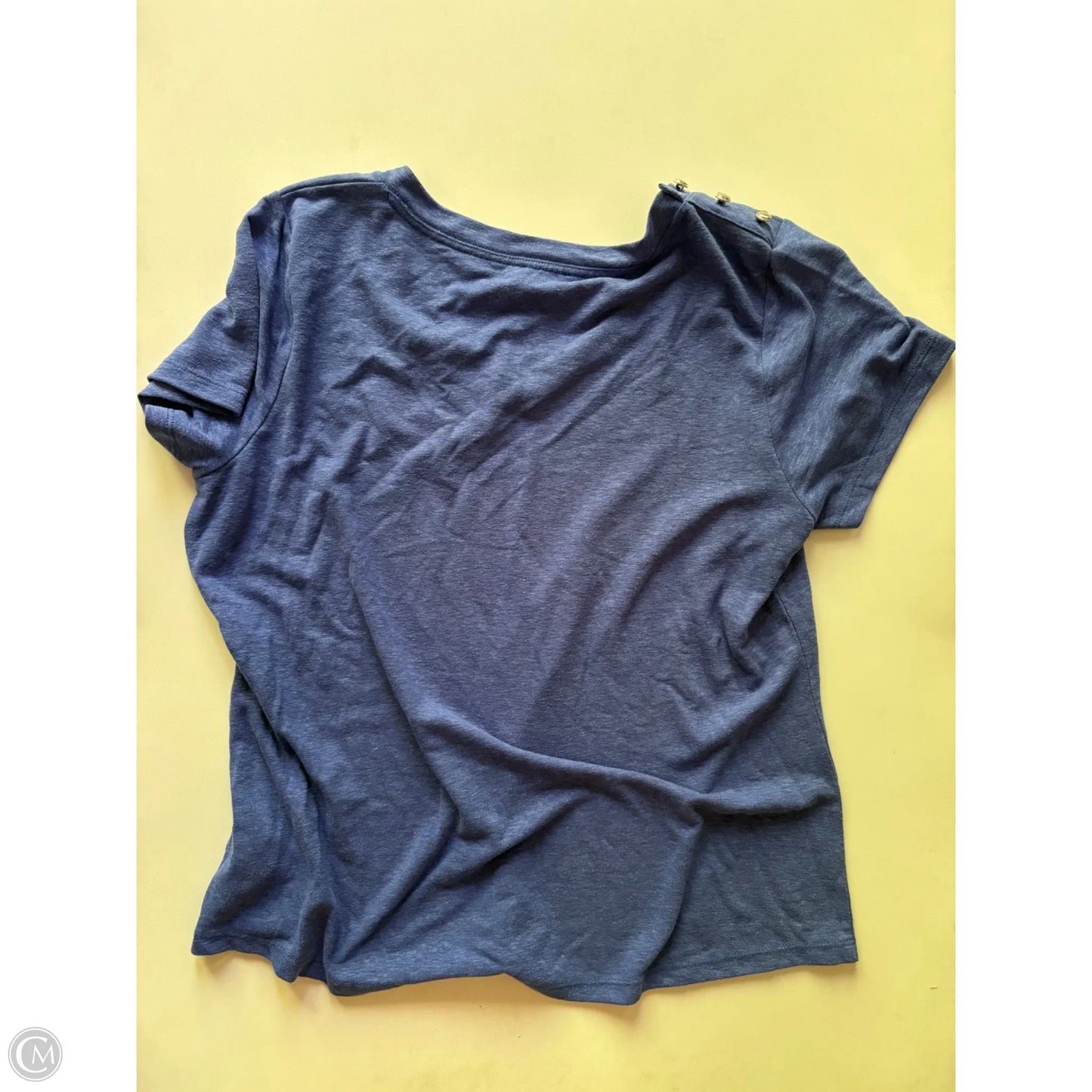 Top Short Sleeve By Talbots In Blue, Size: Lp