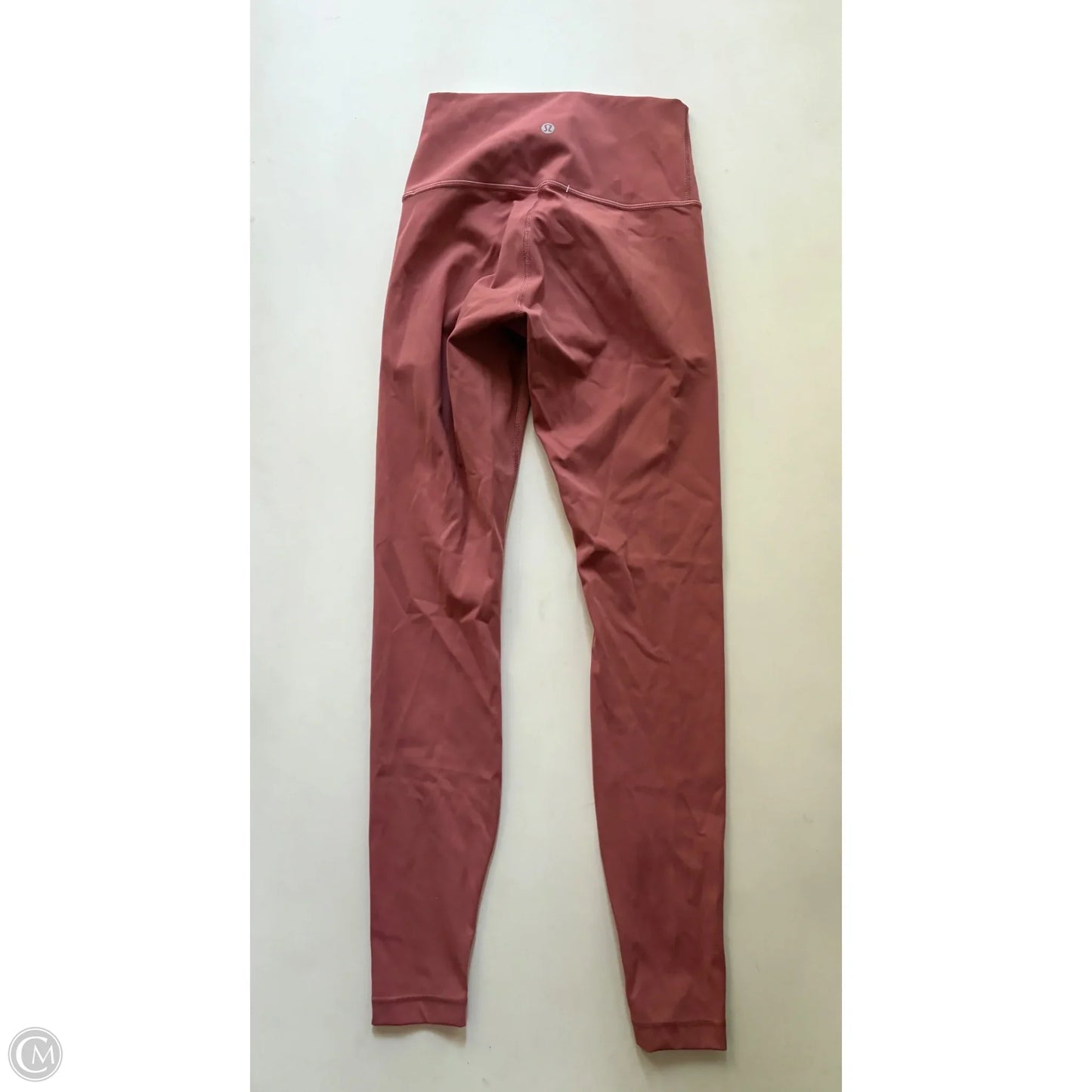 Athletic Leggings By Lululemon In Orange, Size: S