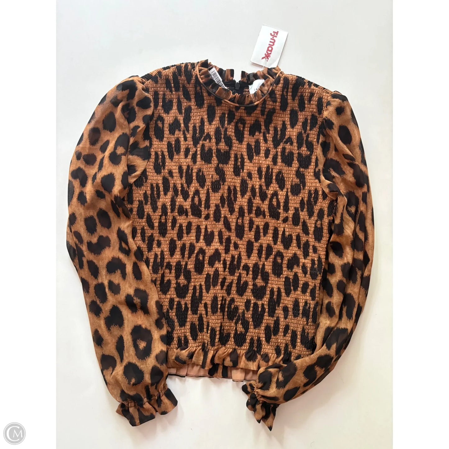 Blouse Designer By Jason Wu In Animal Print, Size: Xs