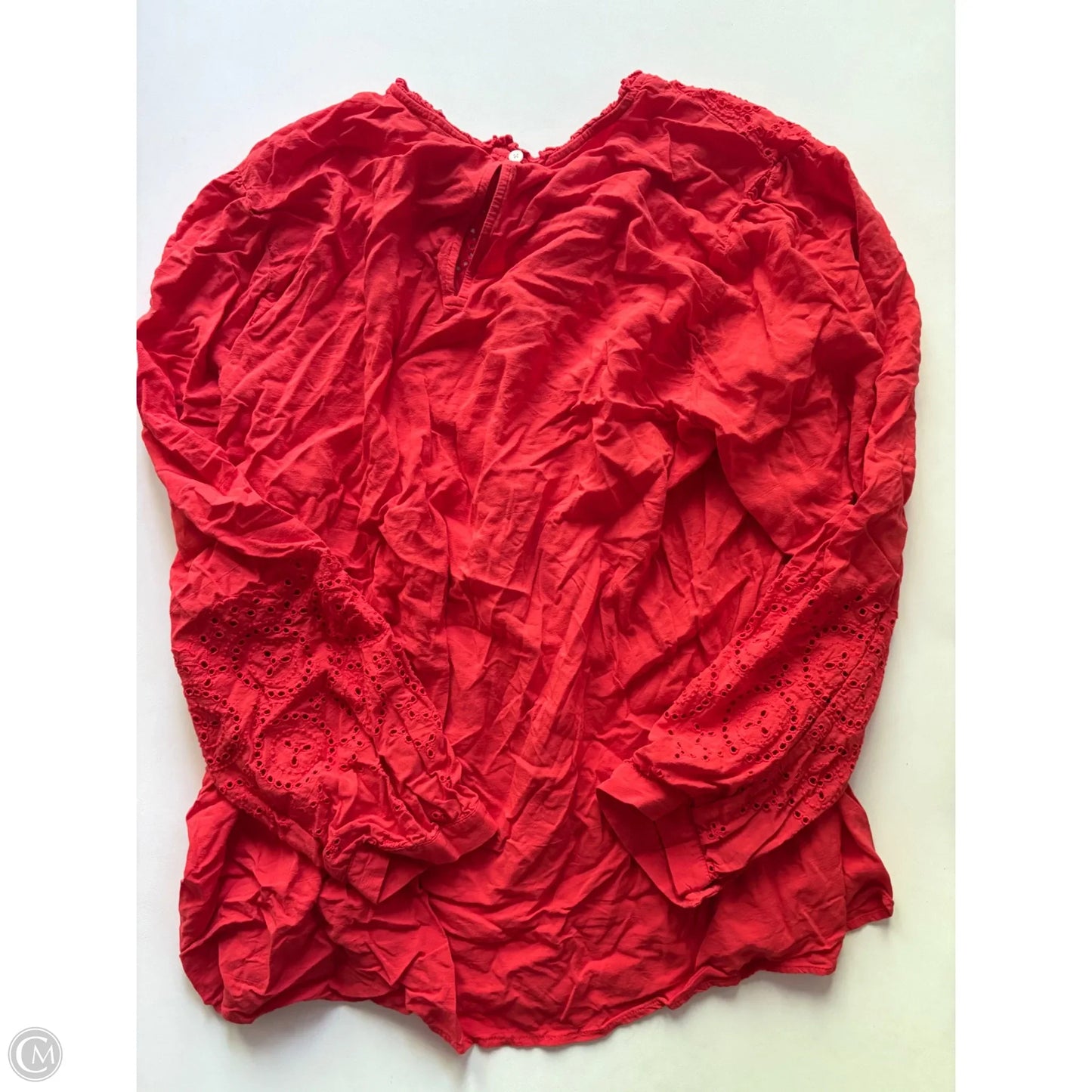 Top Long Sleeve By Loft In Orange, Size: 3x