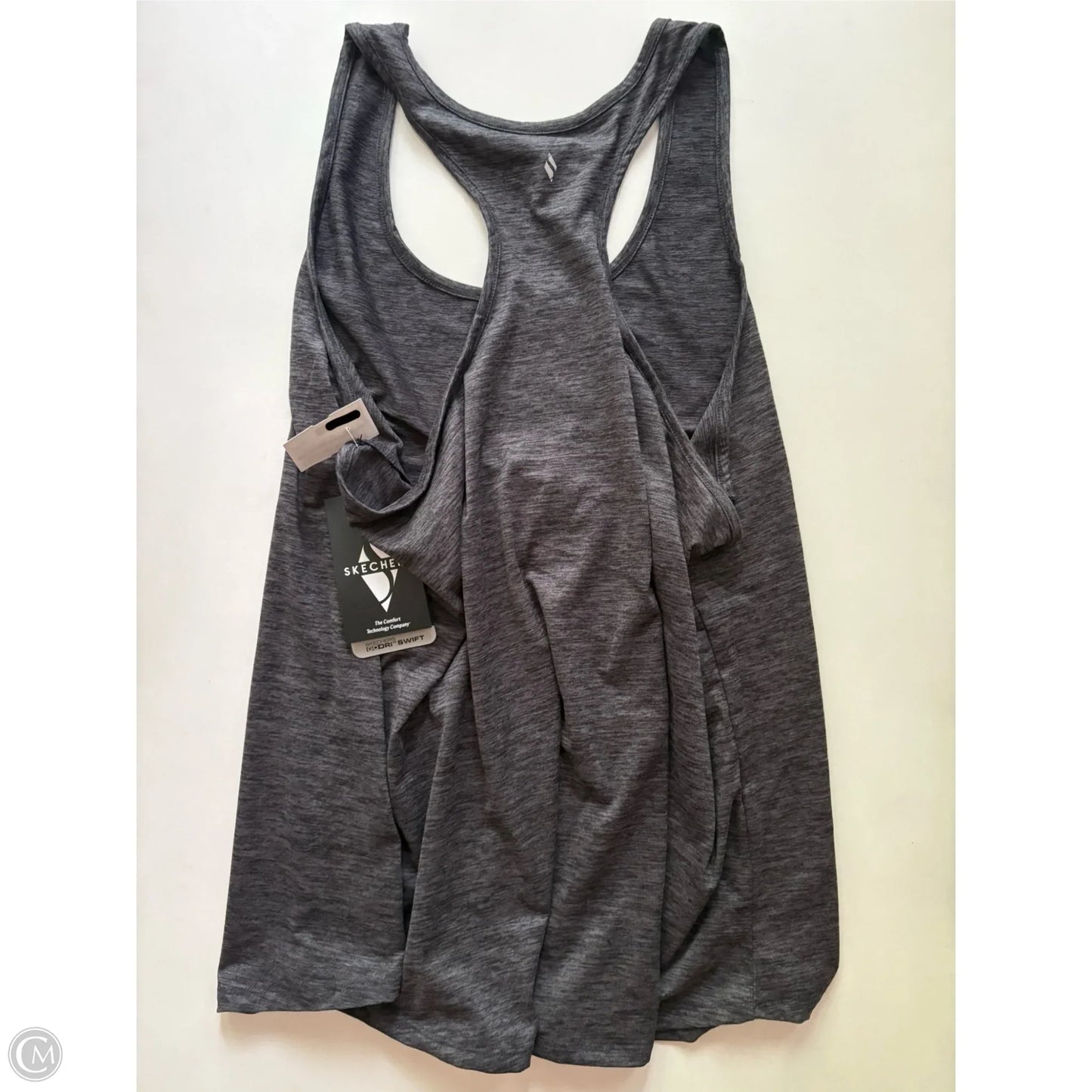 Athletic Tank Top By Skechers In Grey, Size: 2x