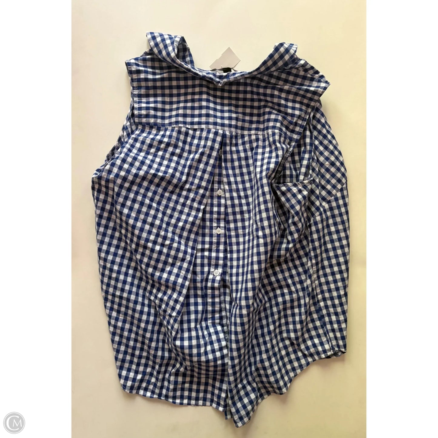 Top Sleeveless By Zac And Rachel In Checkered Pattern, Size: 2x