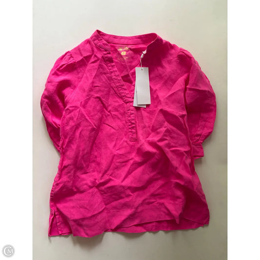 Top Short Sleeve Designer By Lilly Pulitzer In Pink, Size: Xs