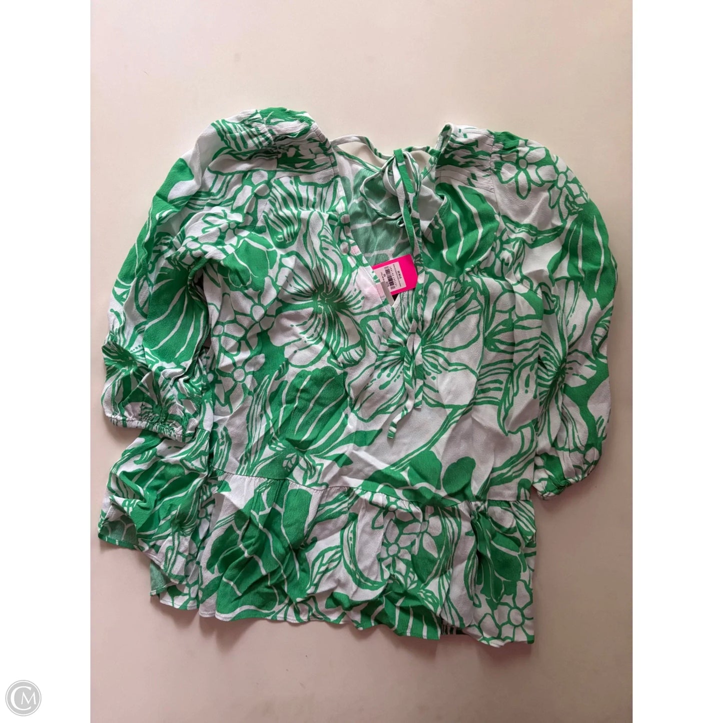 Top Long Sleeve Designer By Lilly Pulitzer In Green, Size: Xs