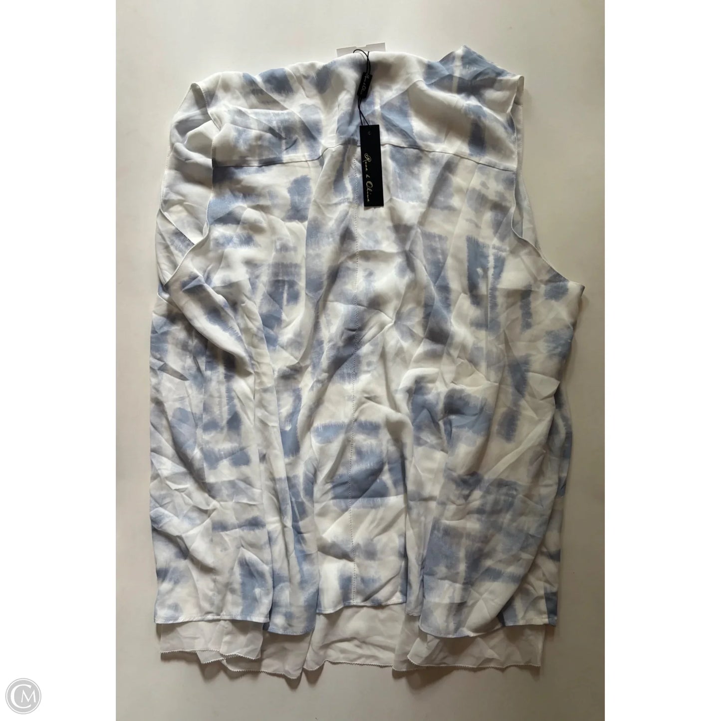 Blouse Sleeveless By Rose And Olive In Blue, Size: 3x