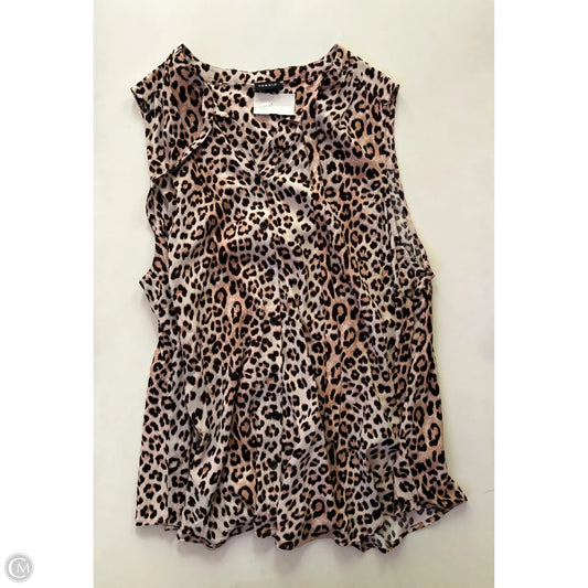 Blouse Sleeveless By Torrid In Animal Print, Size: 2x
