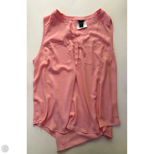 Blouse Sleeveless By Torrid In Peach, Size: 2x
