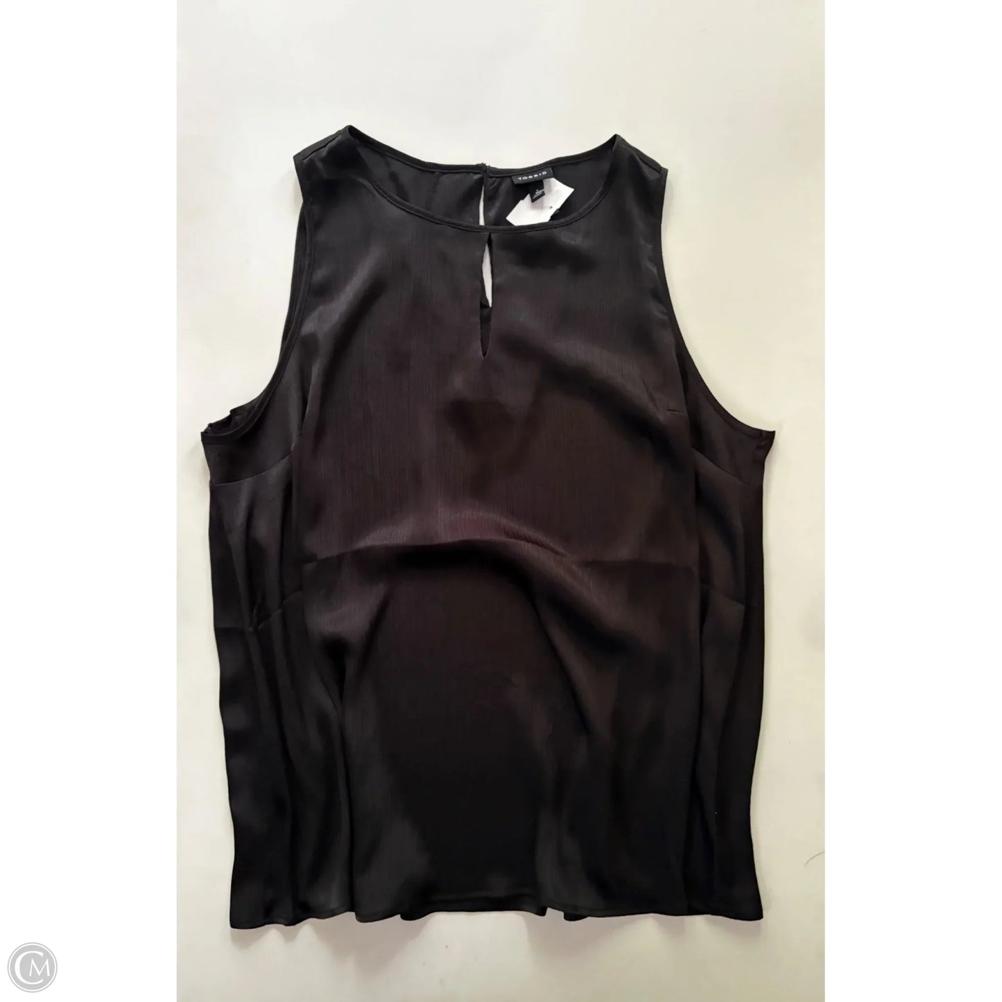 Blouse Sleeveless By Torrid In Black, Size: 2x