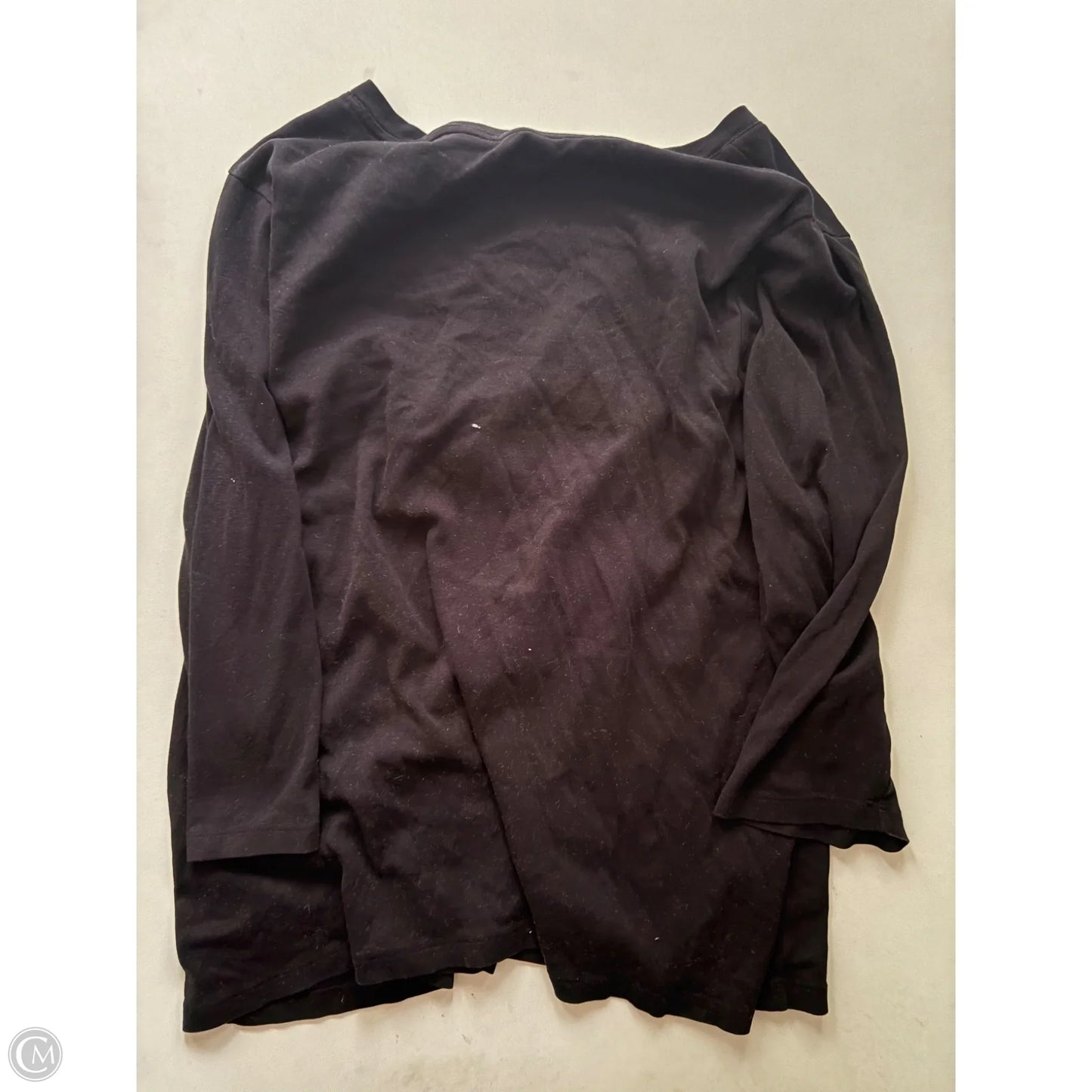 Top Long Sleeve By New Directions In Black, Size: 3x