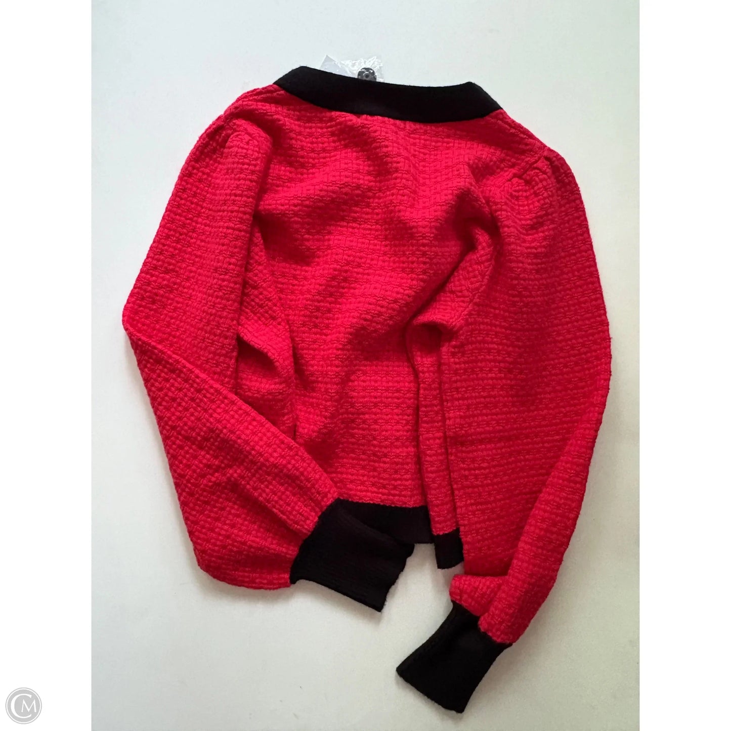 Sweater Cardigan By New York And Co In Red, Size: M