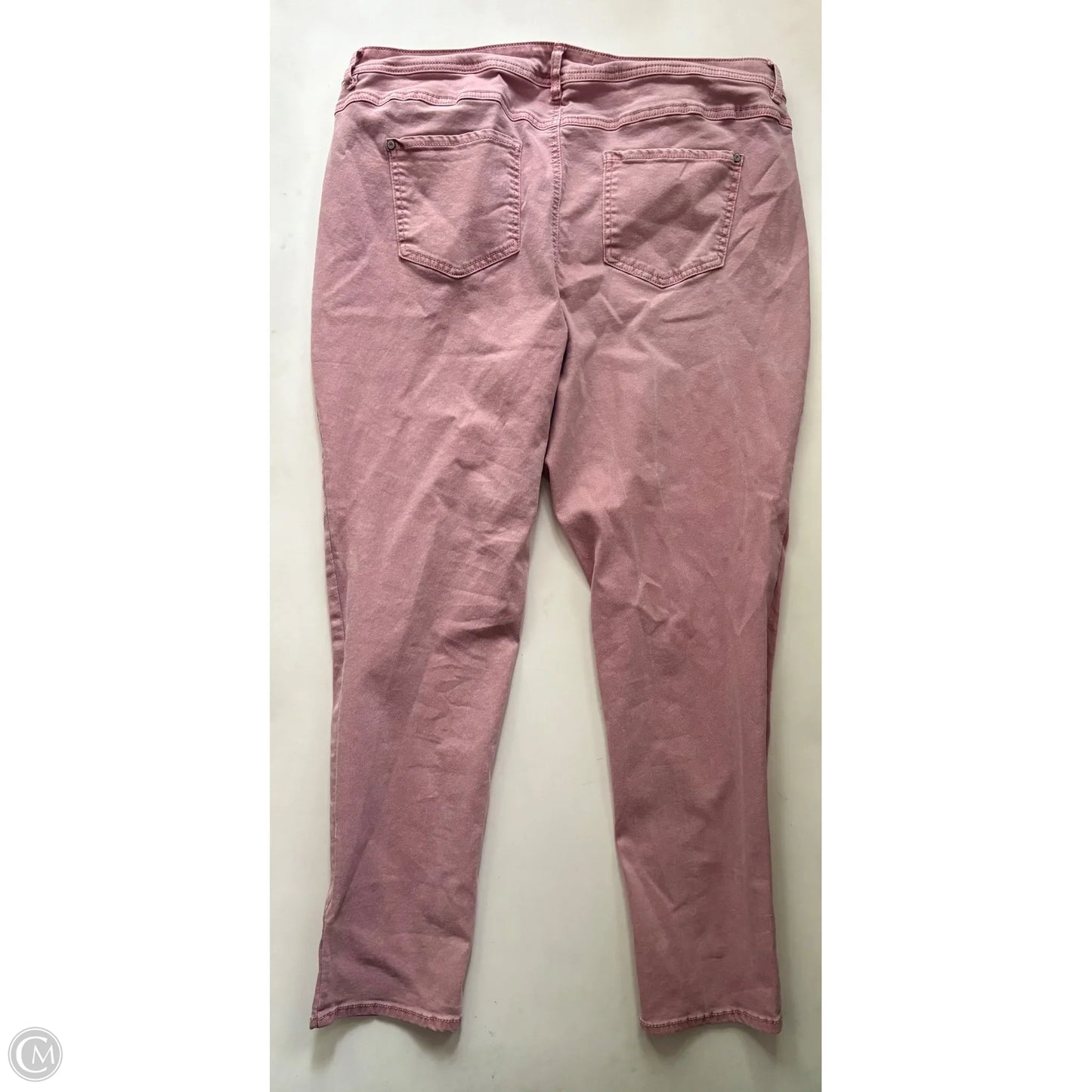Jeans Straight By Cato In Pink, Size: 18