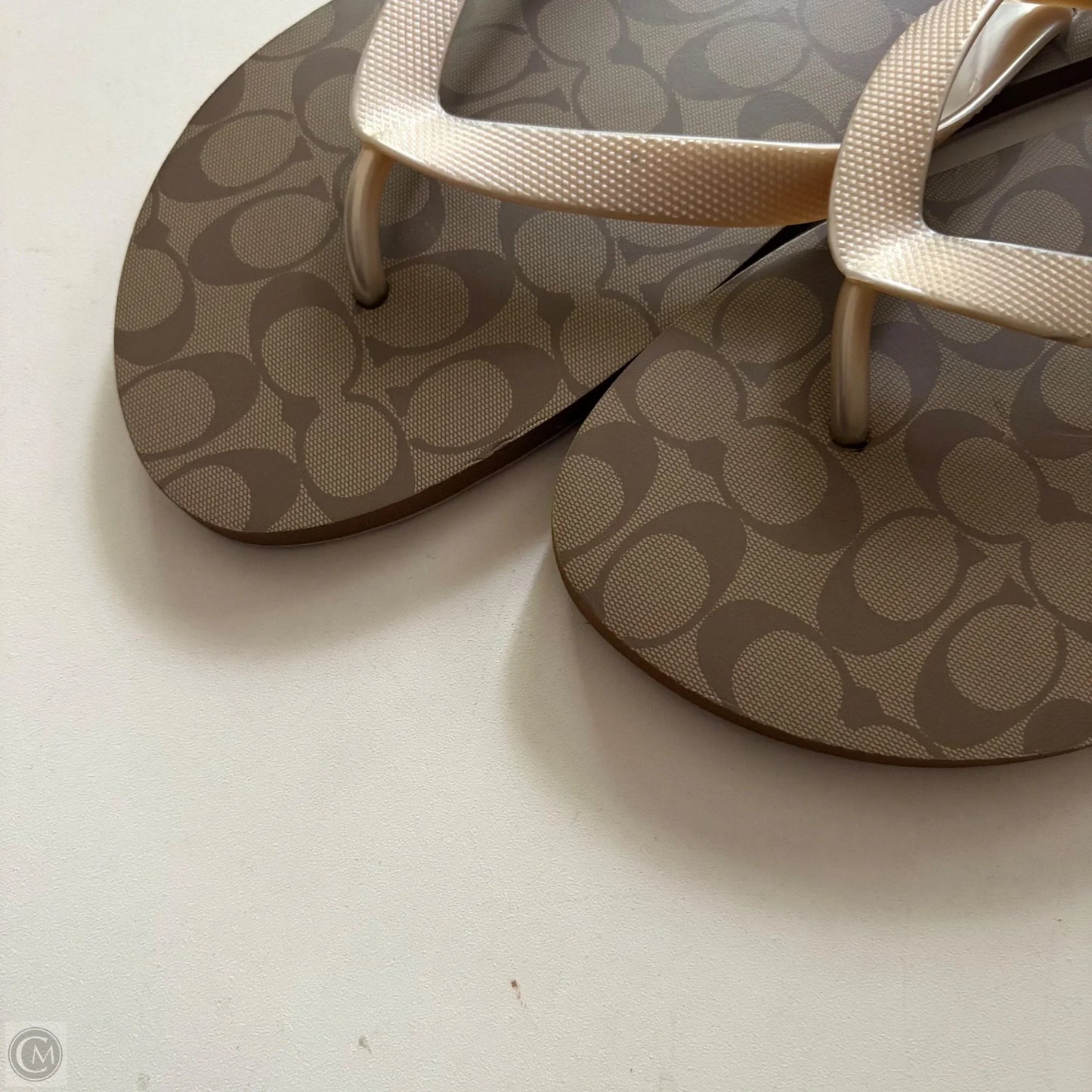 Sandals Designer By Coach In Tan, Size: 10