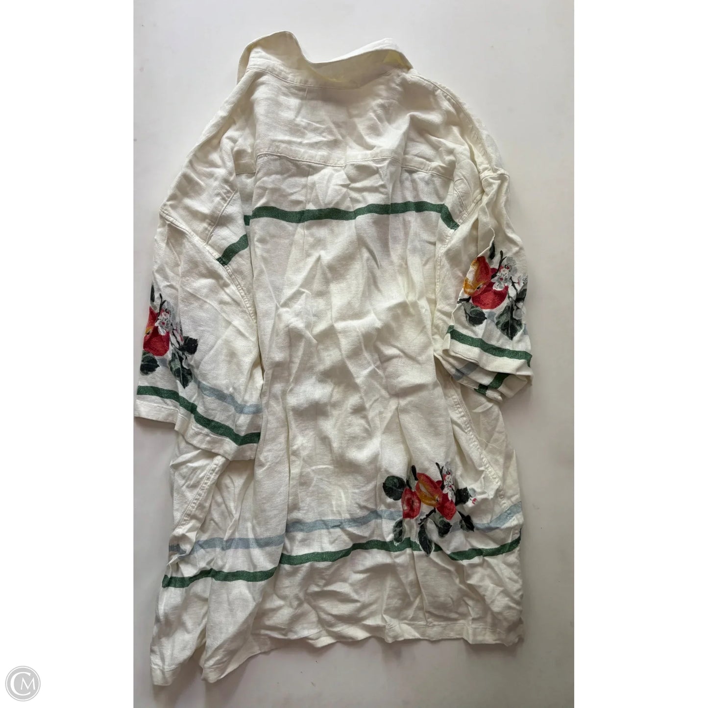 Top Short Sleeve By Abercrombie And Fitch In Cream, Size: 2x