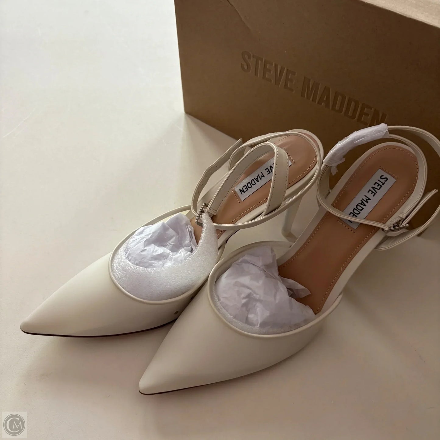 Shoes Heels Kitten By Steve Madden In Cream, Size: 11