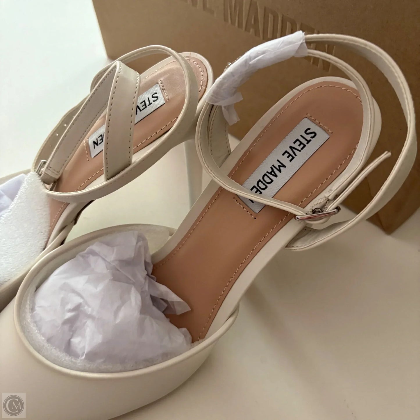Shoes Heels Kitten By Steve Madden In Cream, Size: 11