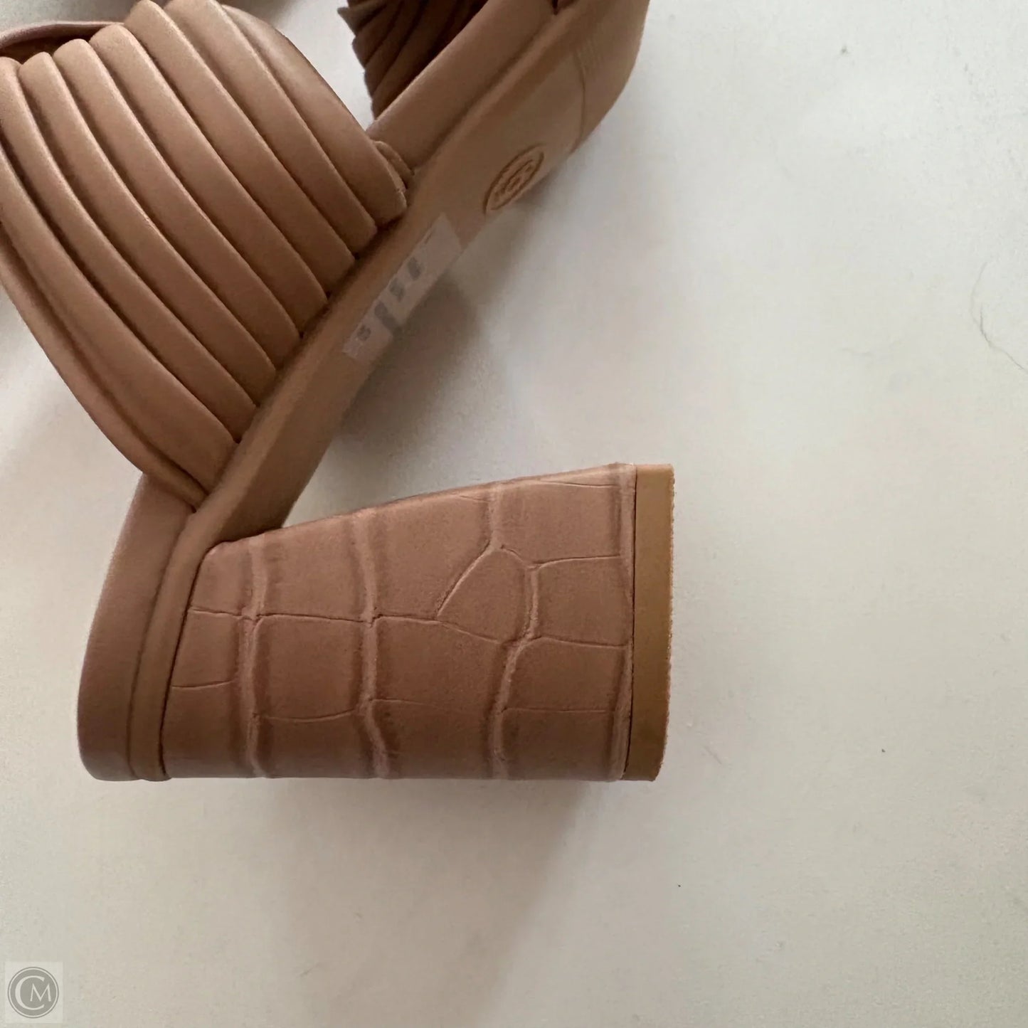 Sandals Heels Block By A New Day In Brown, Size: 6