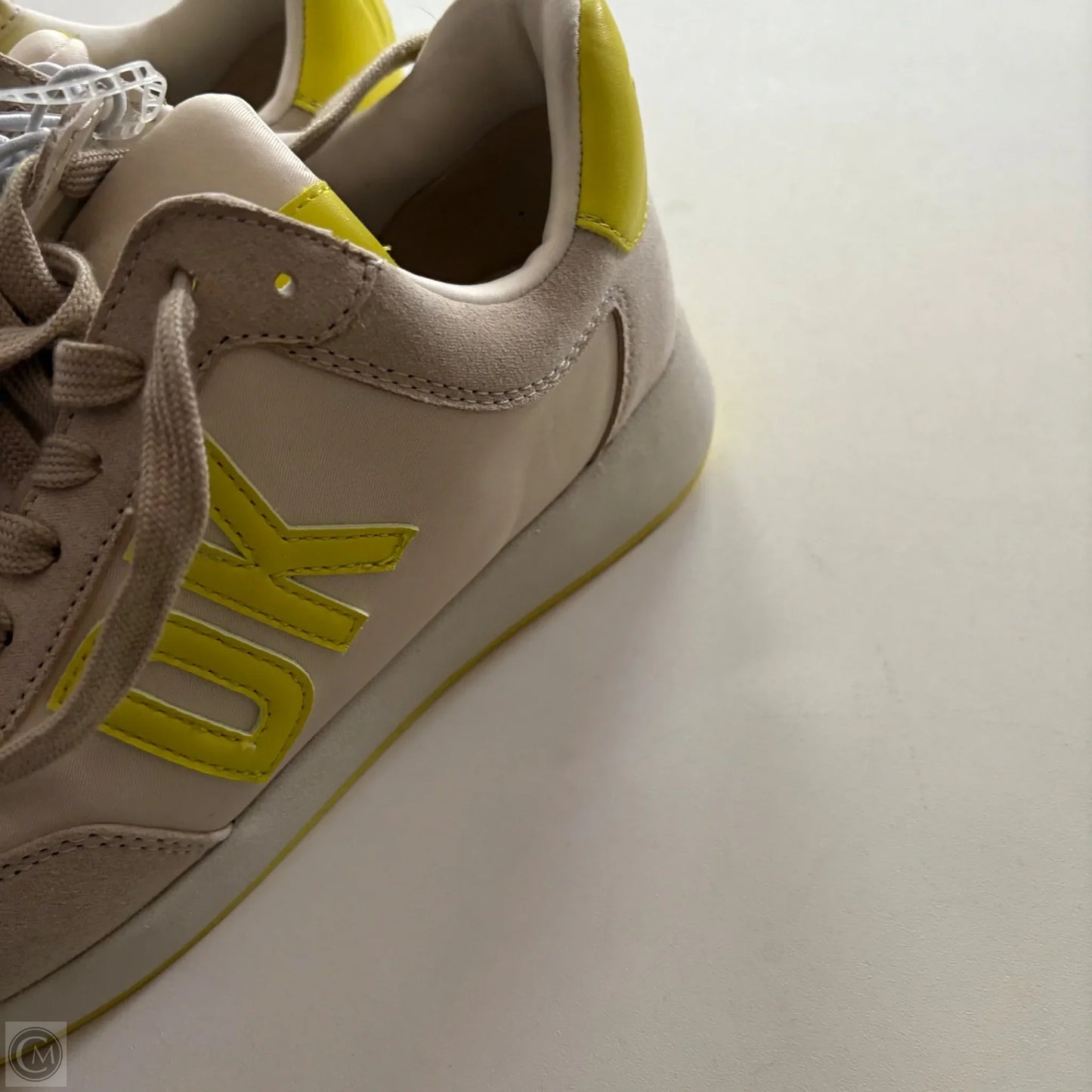 Shoes Athletic By Dkny In Cream & Yellow, Size: 7.5