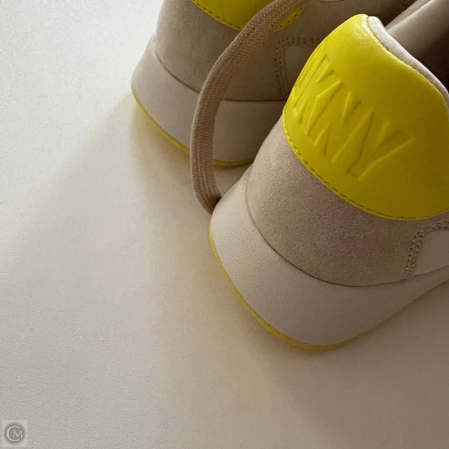 Shoes Athletic By Dkny In Cream & Yellow, Size: 7.5