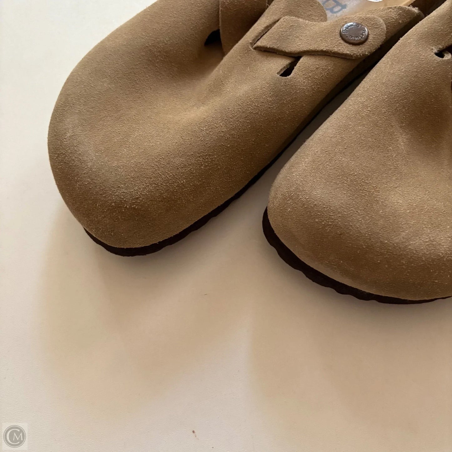 Sandals Flats By Birkenstock In Brown, Size: 9
