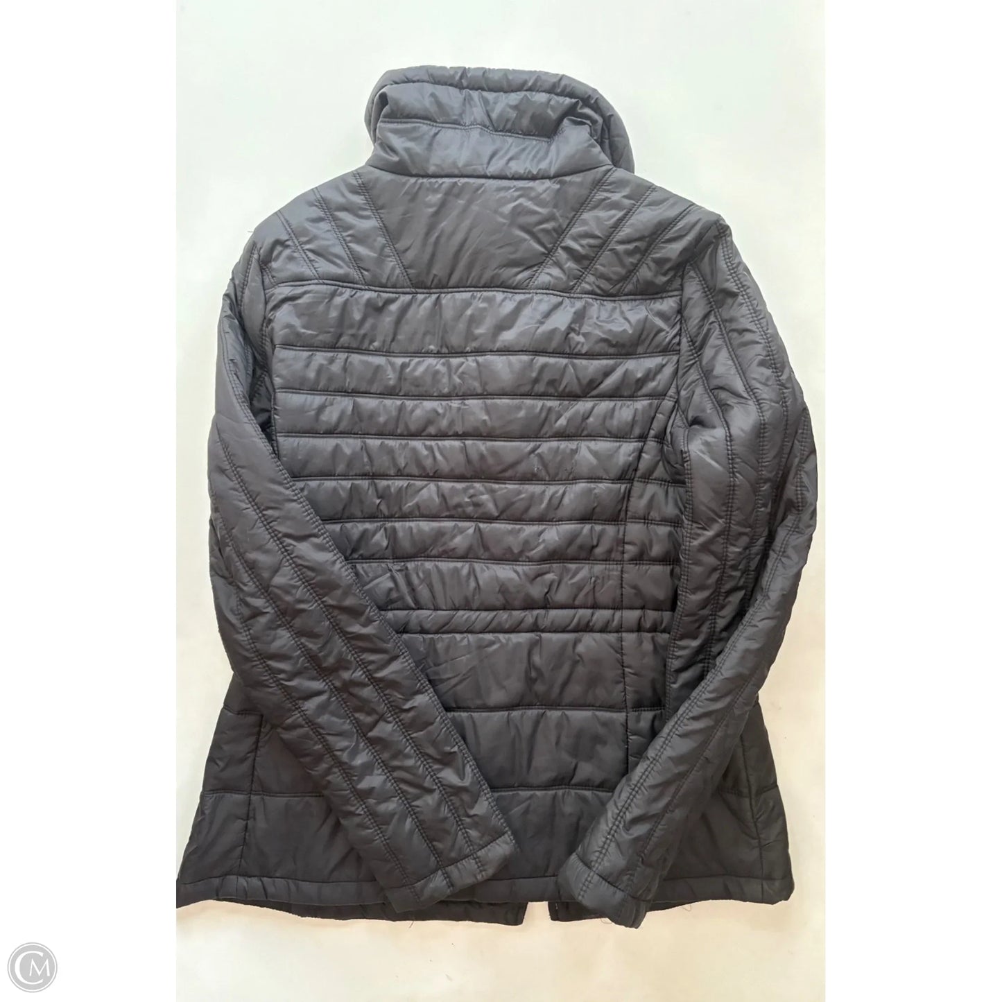 Coat Puffer & Quilted By Guess In Black, Size: L