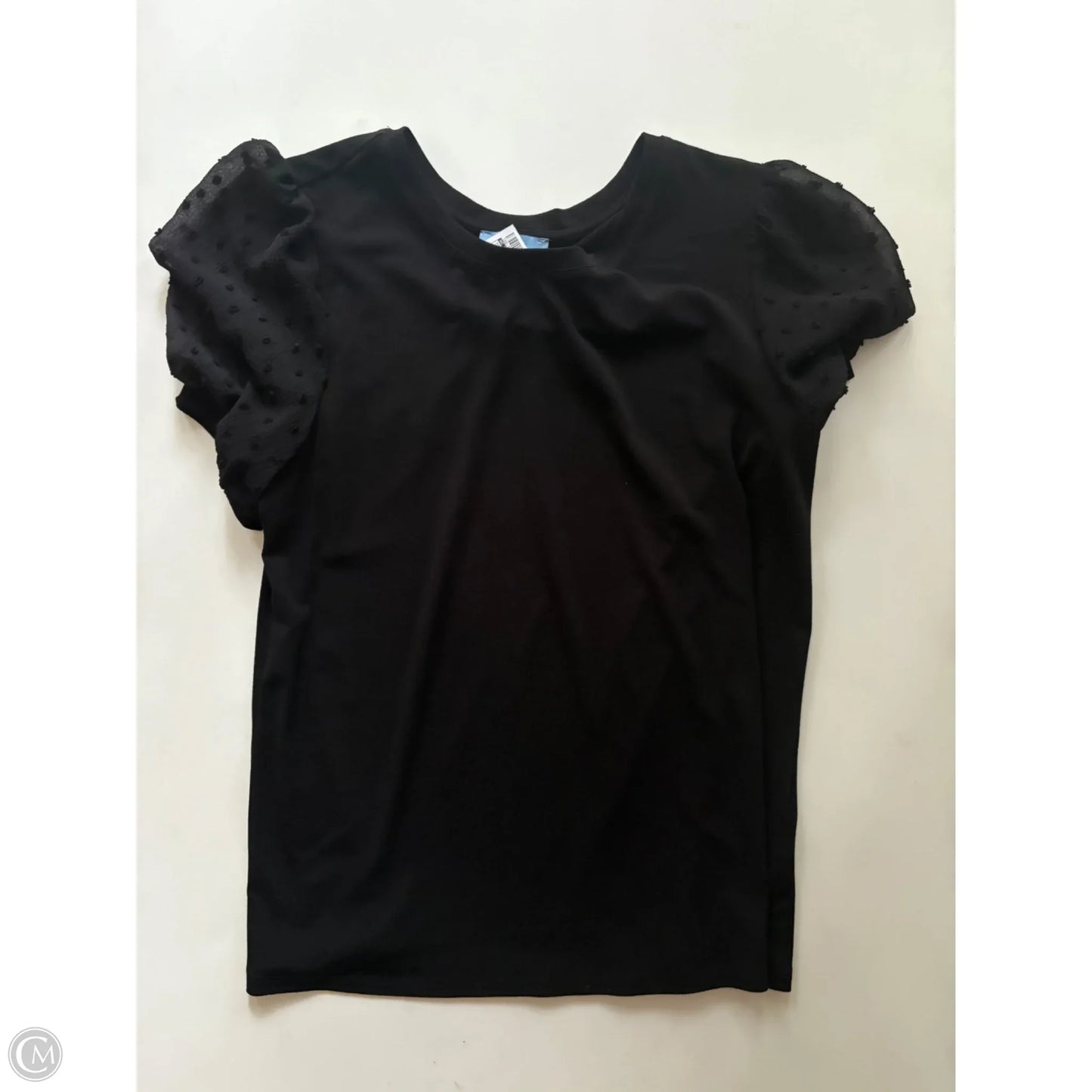 Top Short Sleeve By C And C In Black, Size: S