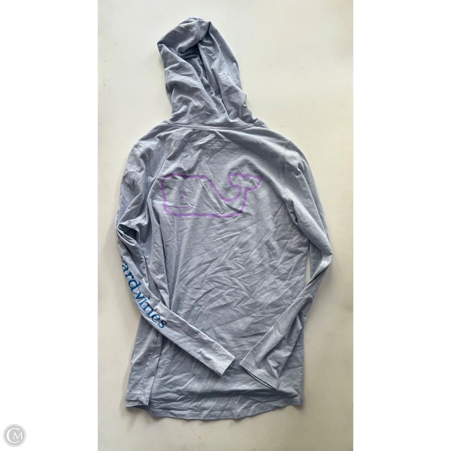 Sweatshirt Hoodie By Vineyard Vines In Grey, Size: M