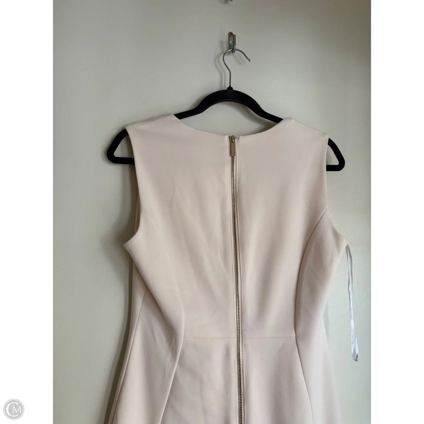 Dress Work By Calvin Klein In Cream, Size: 8