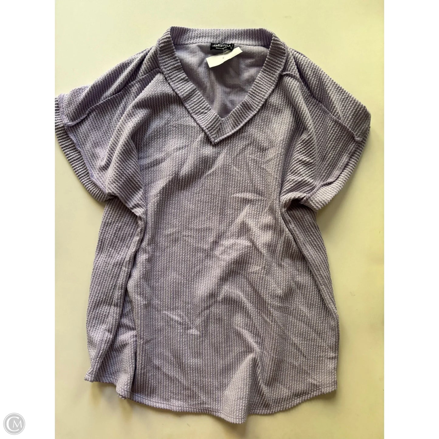 Top Short Sleeve By Heimish Usa In Purple, Size: L