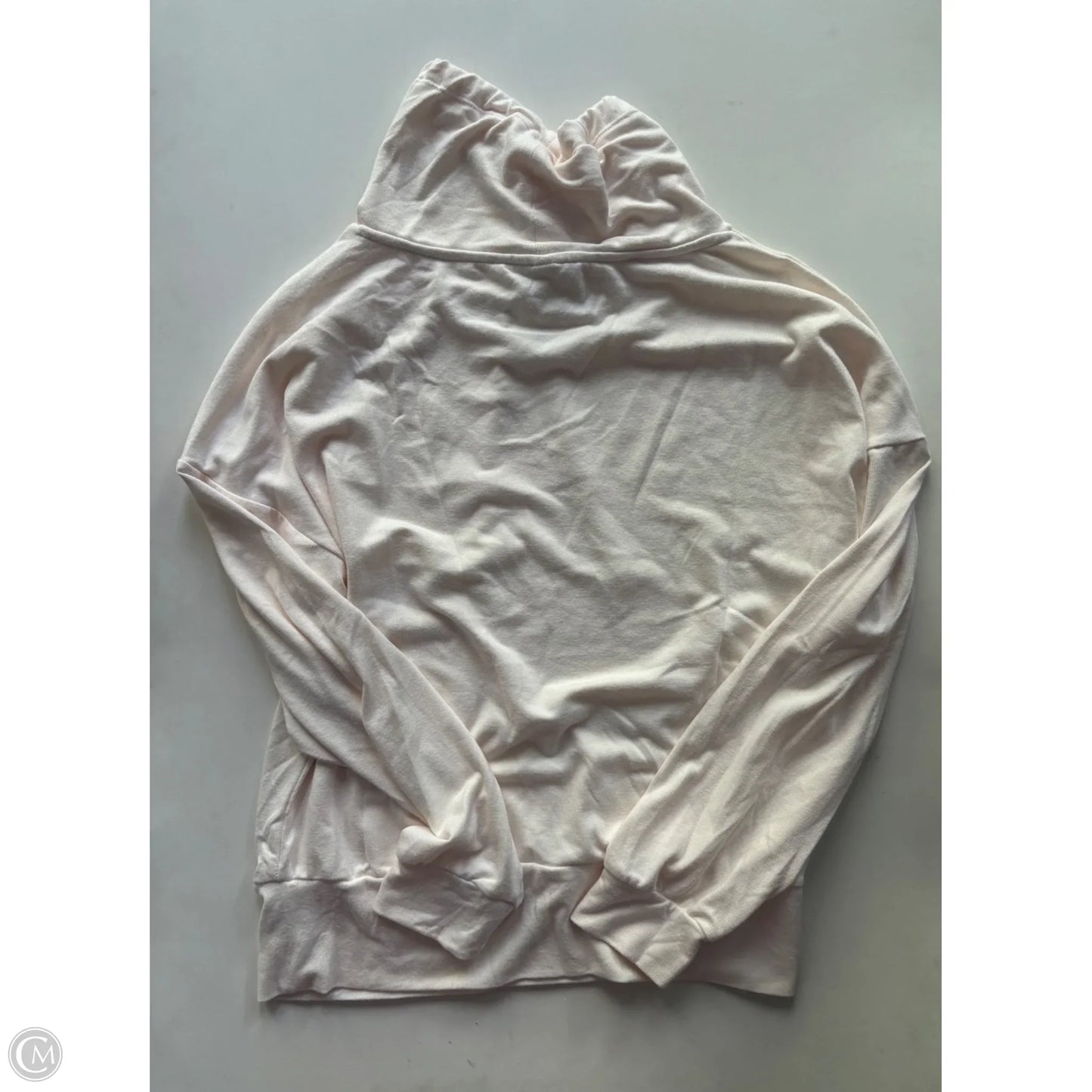 Top Long Sleeve By Mono B In Cream, Size: M