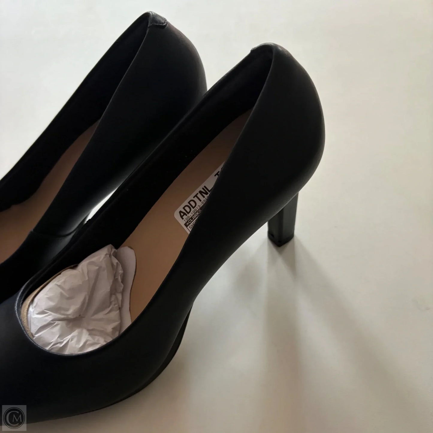 Shoes Heels Block By Clarks In Navy, Size: 10