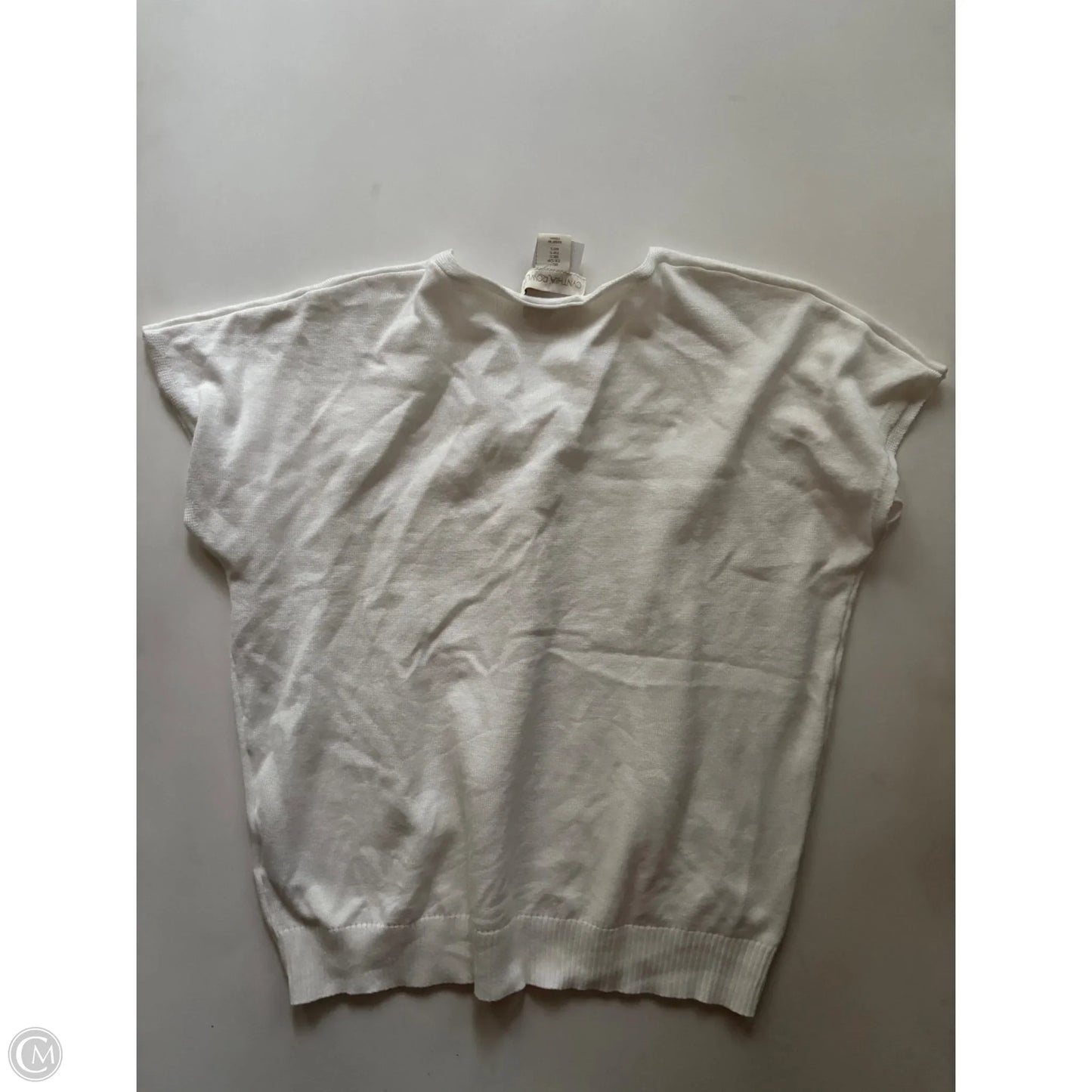 Sweater Short Sleeve By Cynthia Rowley In Cream, Size: S