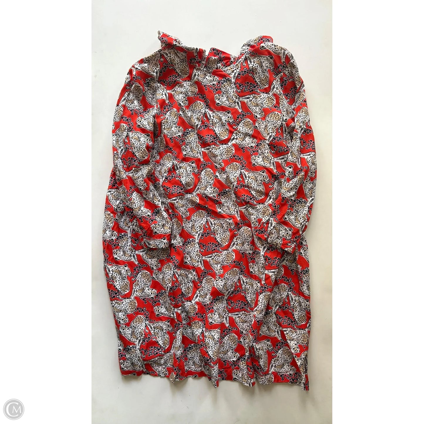 Top Long Sleeve By Crown And Ivy In Animal Print, Size: L