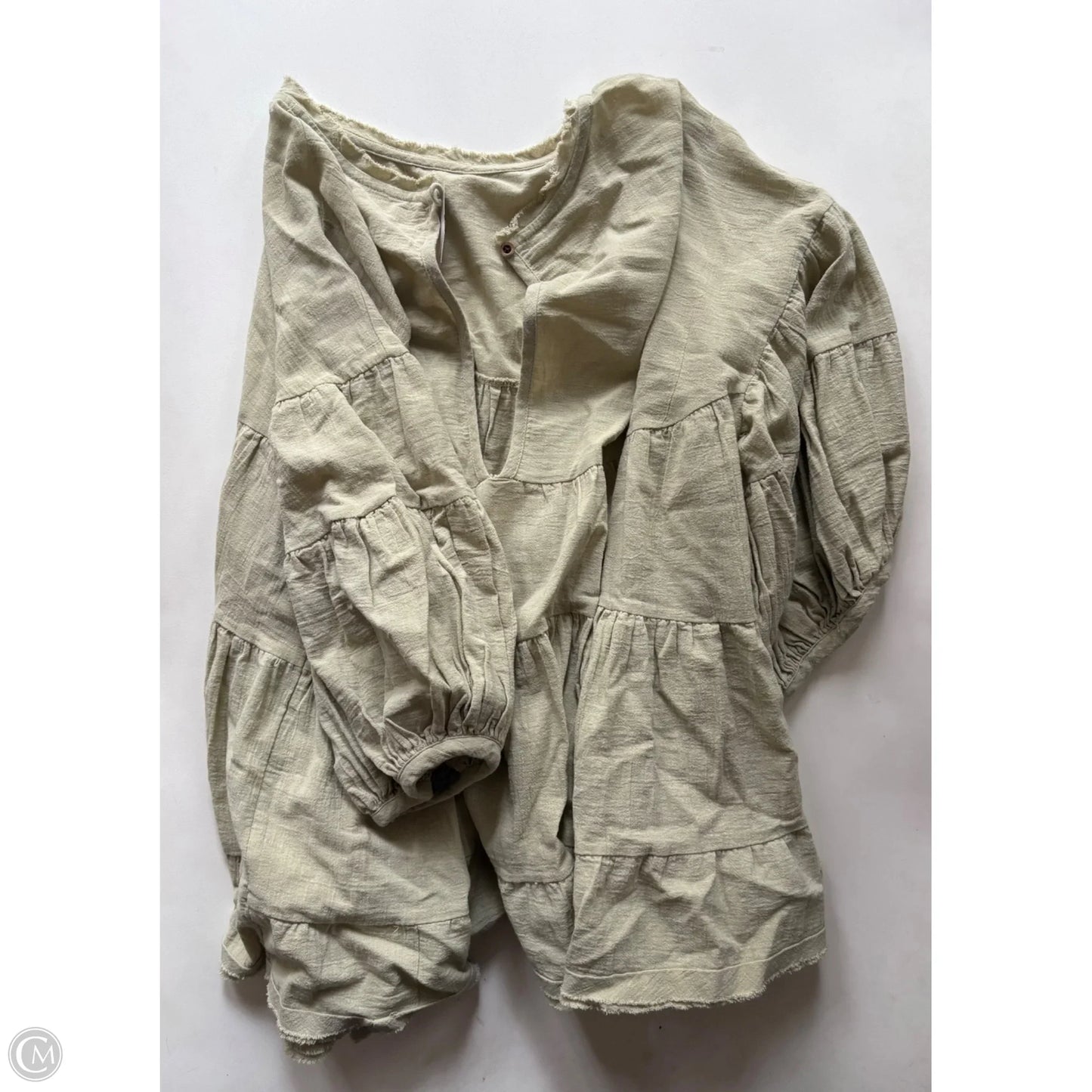 Top Long Sleeve By Free People In Green, Size: Xs