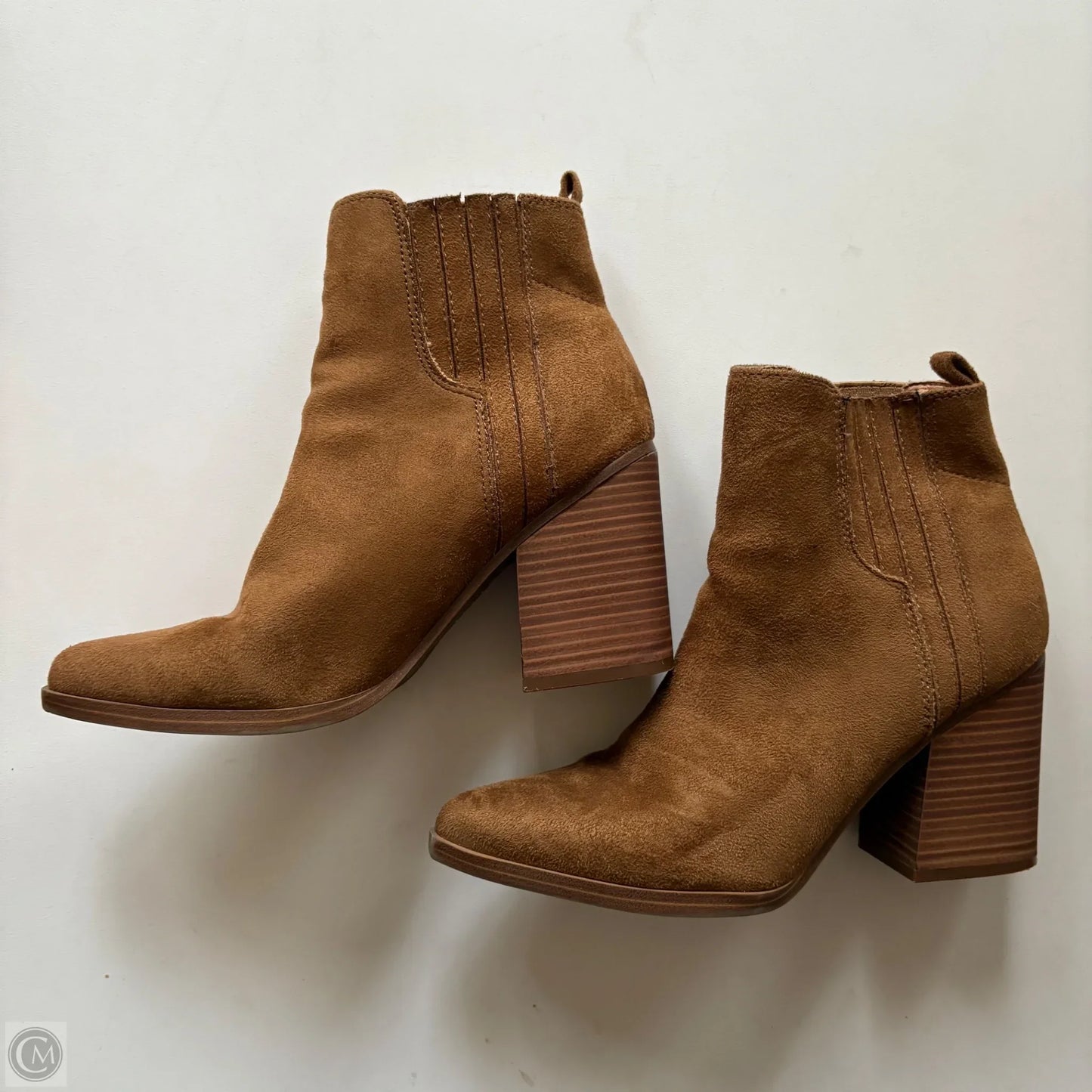 Boots Ankle Heels By Indigo In Brown, Size: 7