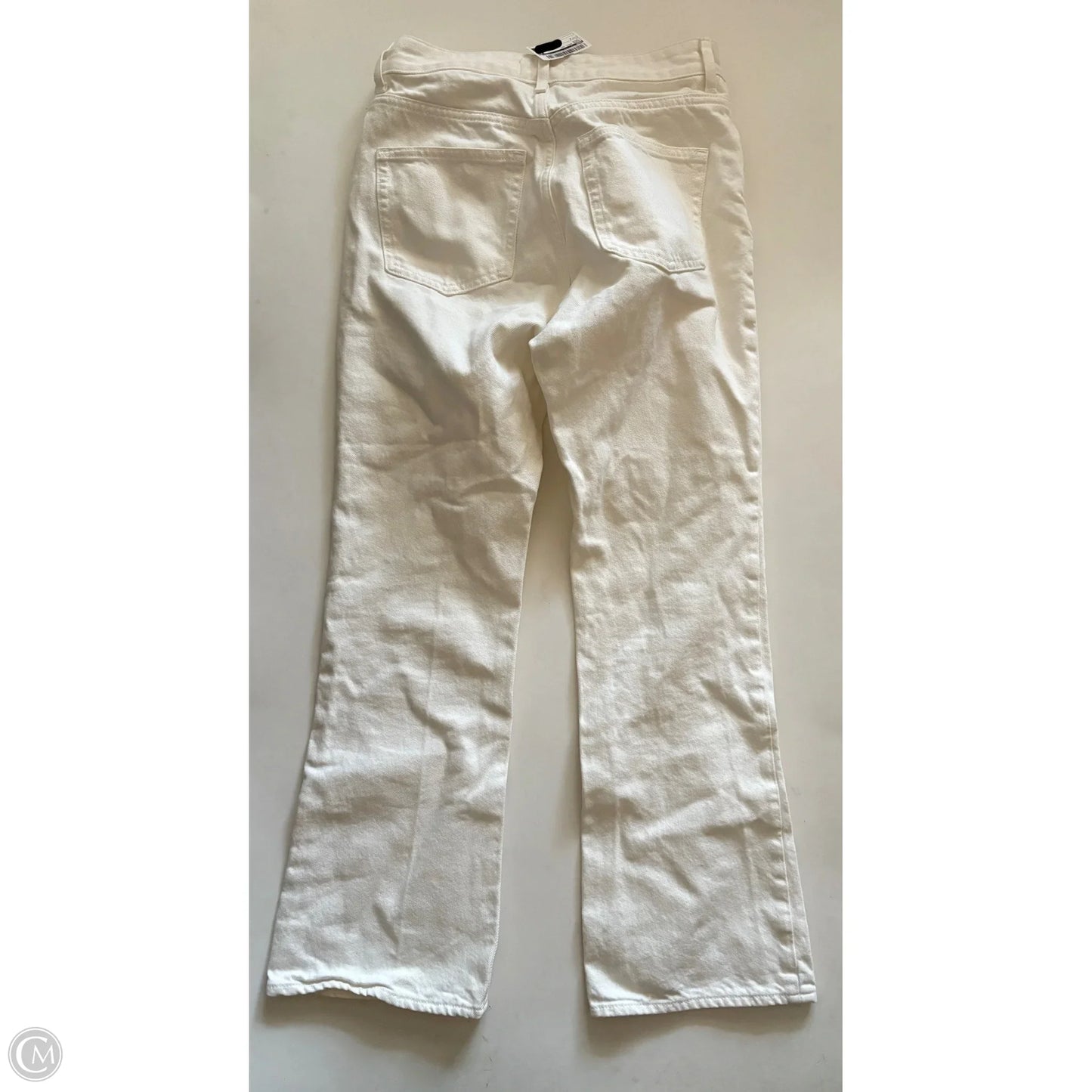 Jeans Boot Cut By H&m In Cream, Size: 4