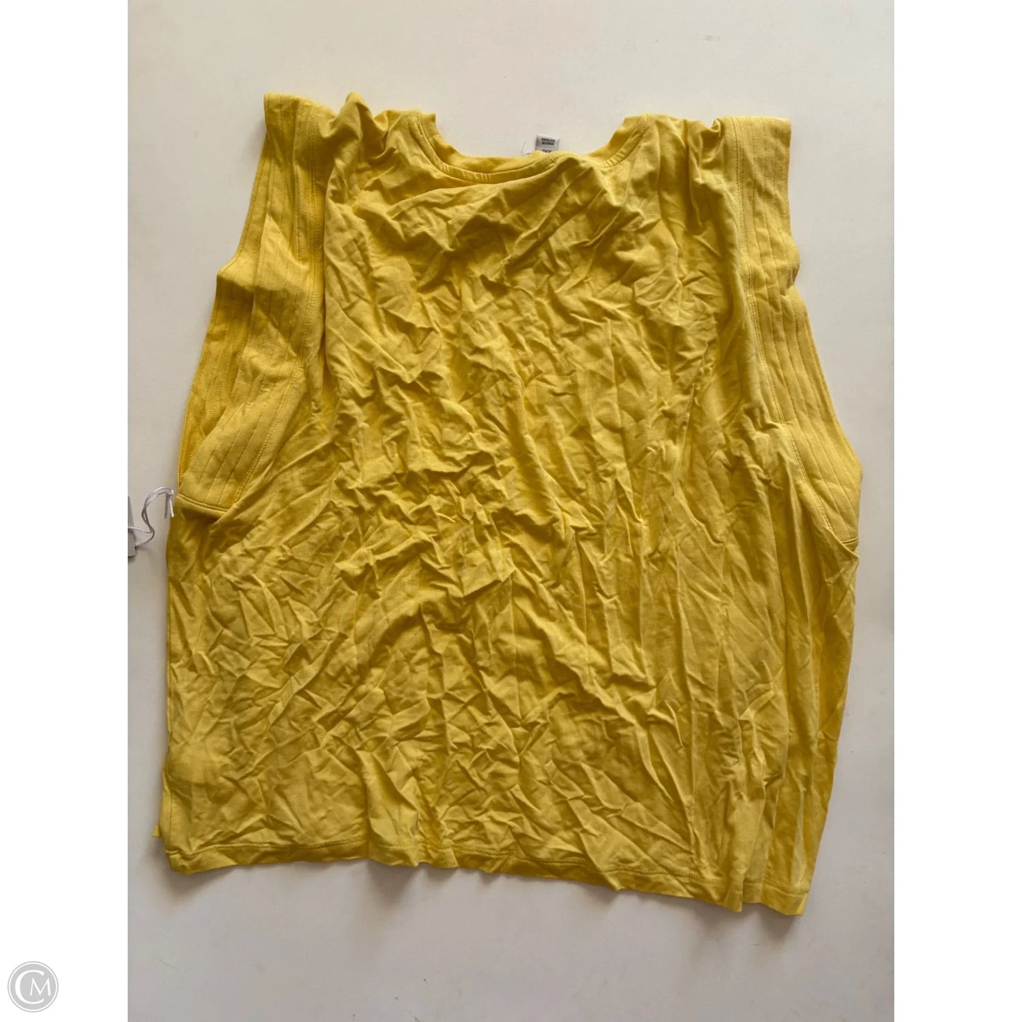 Top Sleeveless By Worthington In Yellow, Size: 2x