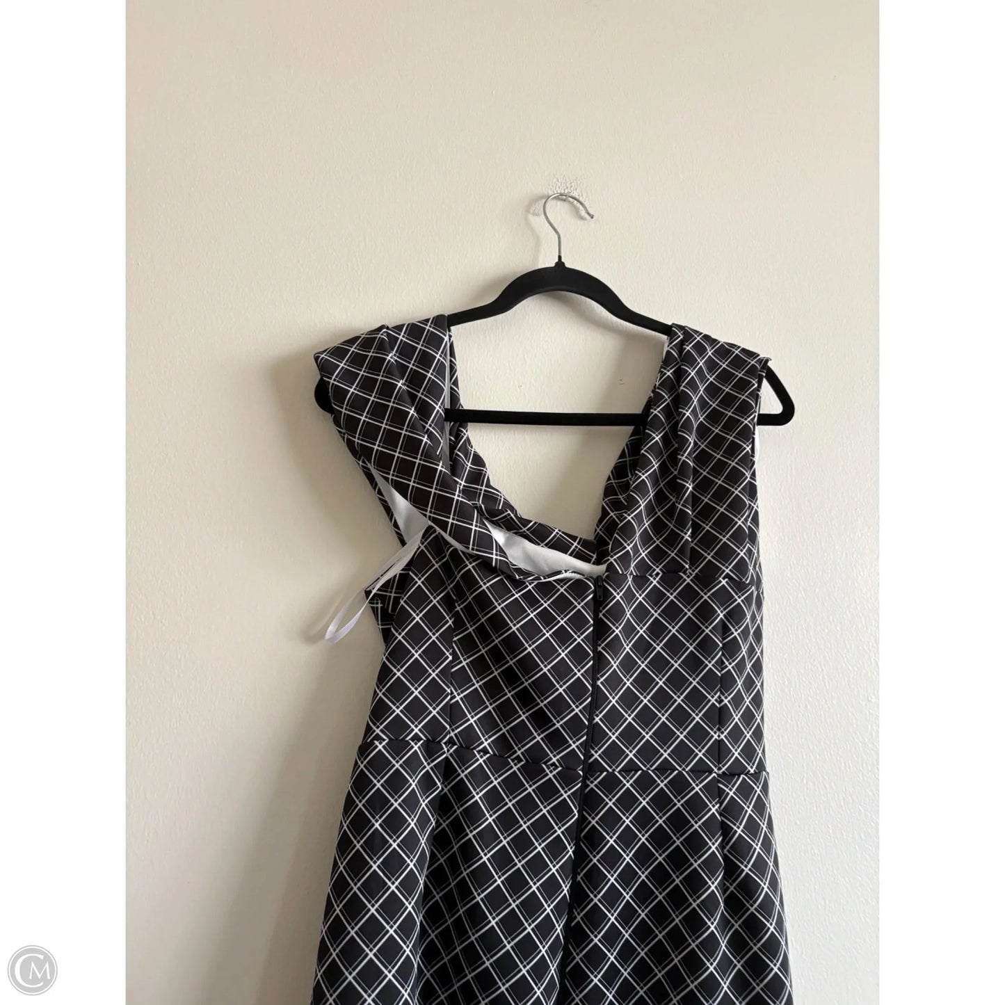Dress Party Midi By Asos In Black & White, Size: 12