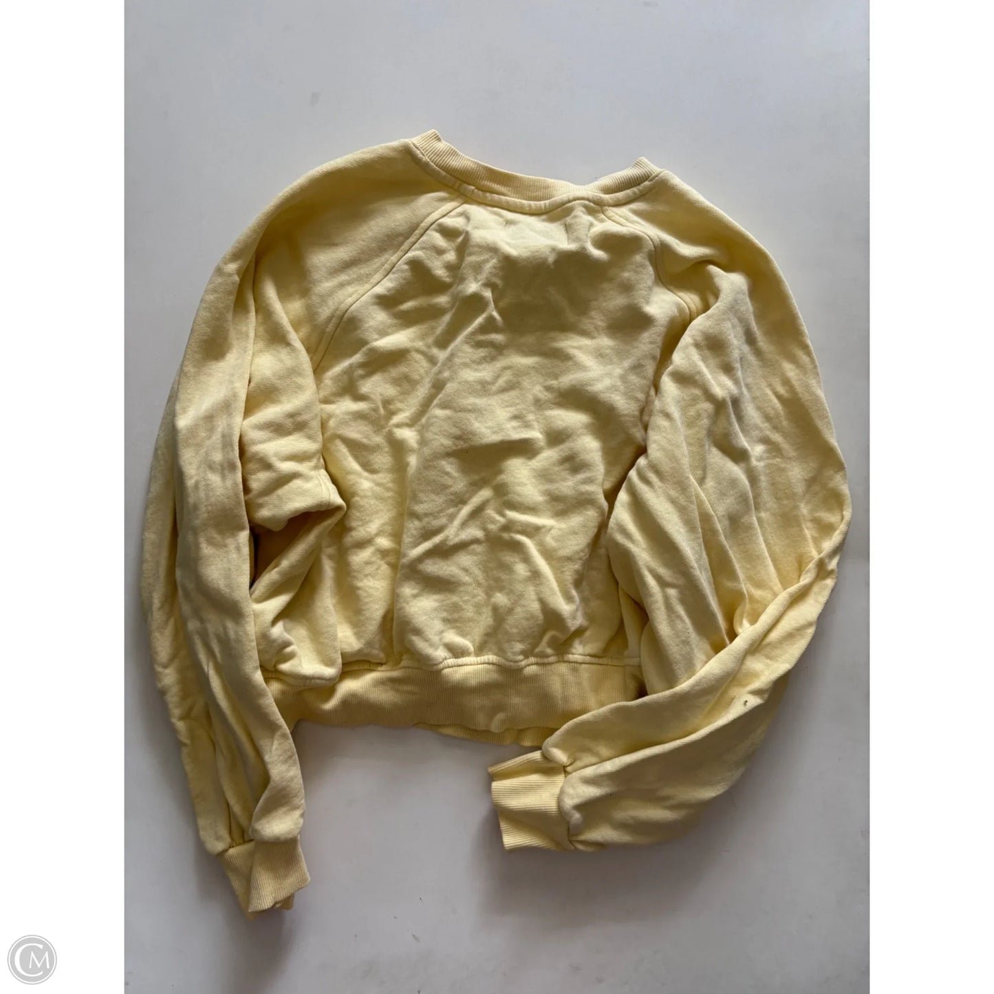 Sweatshirt Crewneck By Old Navy In Yellow, Size: M