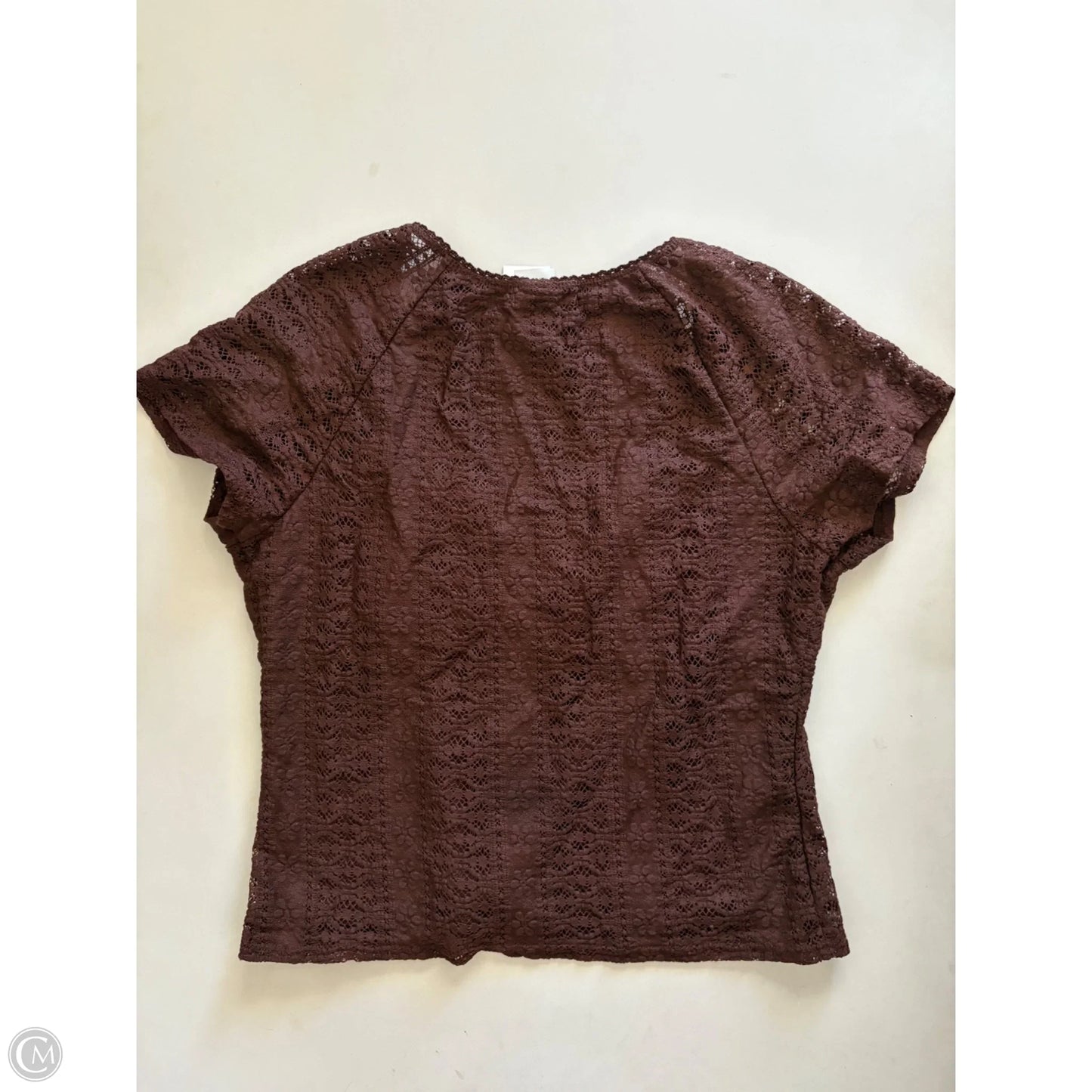 Top Short Sleeve By No Boundaries In Brown, Size: Xl