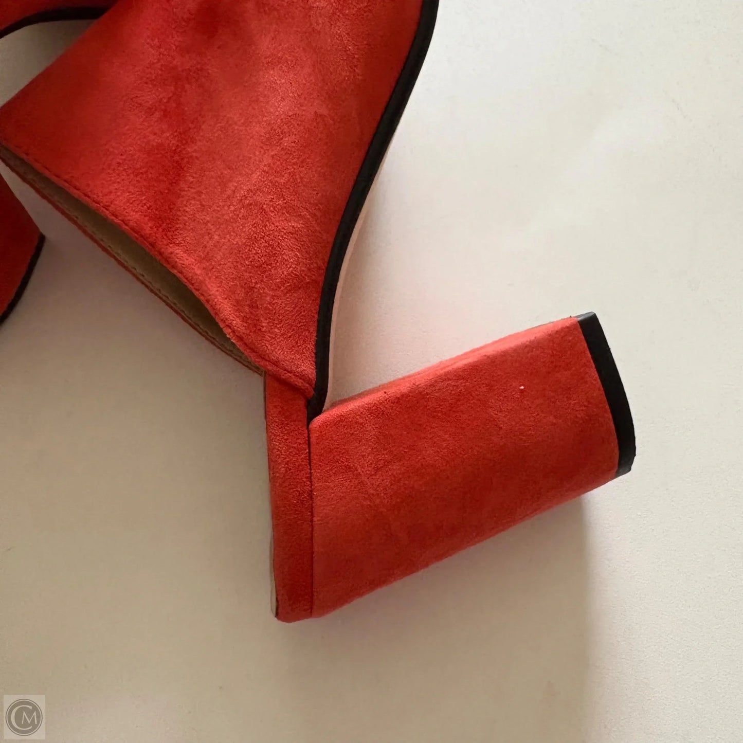 Shoes Heels Block By sophia milano In Orange, Size: 8.5