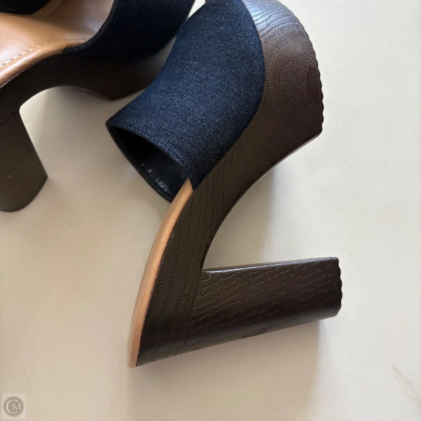 Shoes Heels Block By Shoedazzle In Blue, Size: 8