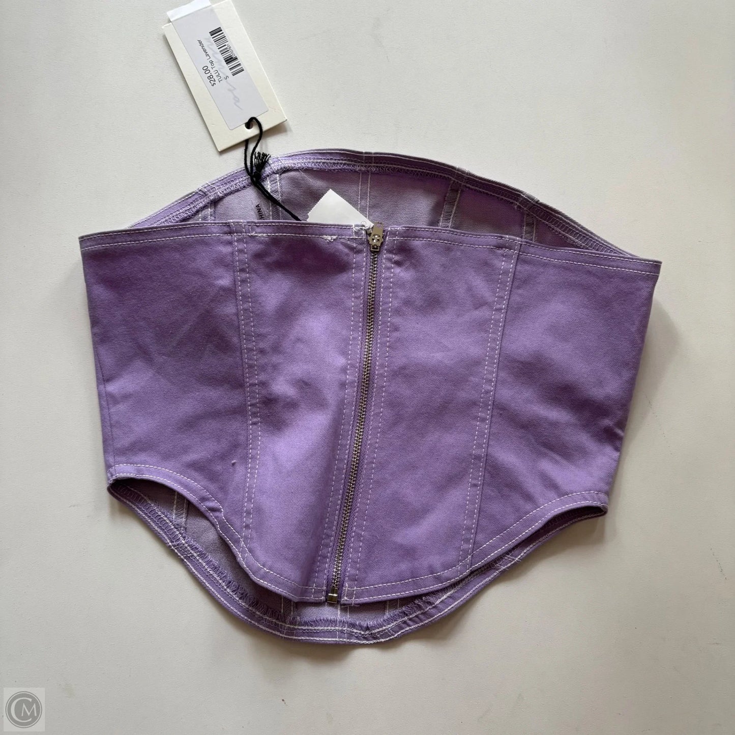 Blouse Sleeveless By Cmc In Purple, Size: S