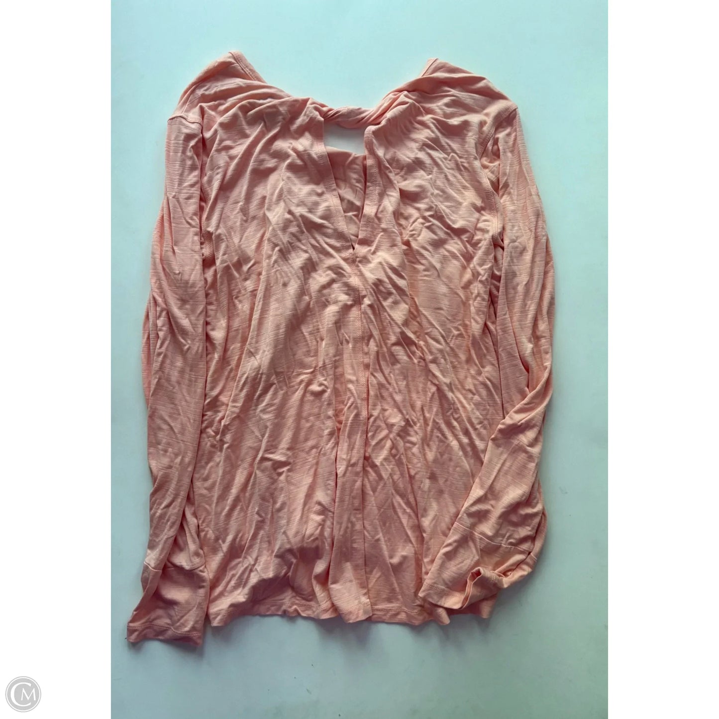 Blouse Long Sleeve By Cato In Pink, Size: L