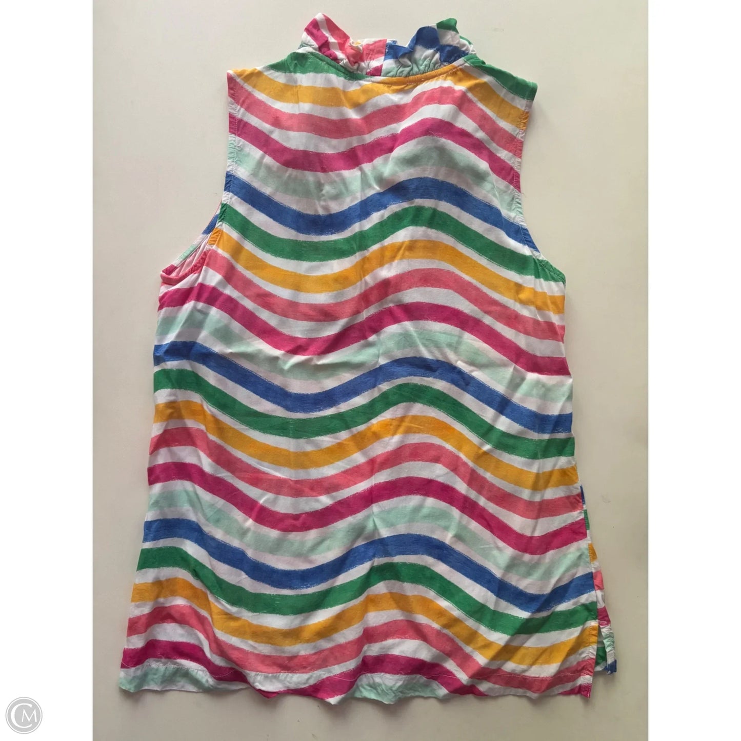 Blouse Sleeveless By Crown And Ivy In Striped Pattern, Size: M