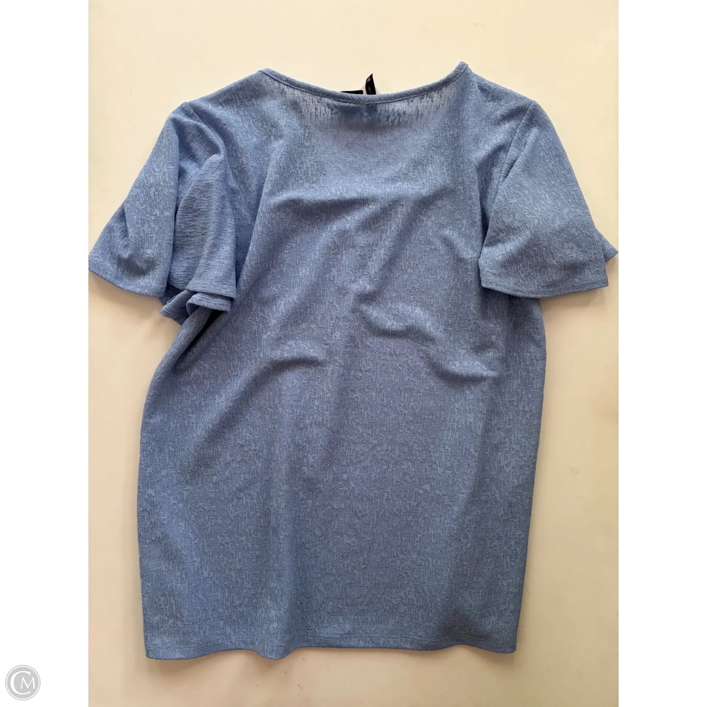 Blouse Short Sleeve By New Directions In Blue, Size: M