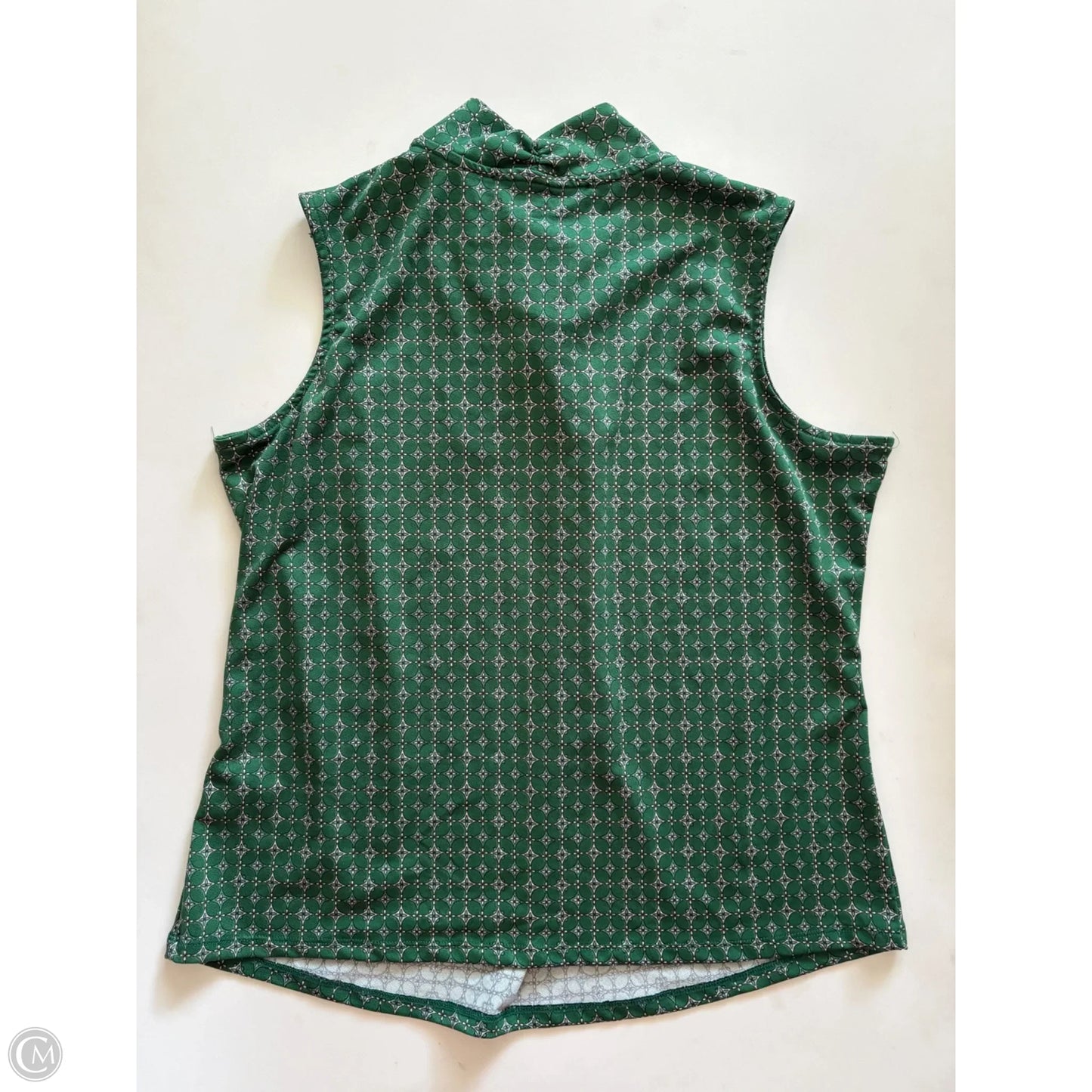 Blouse Sleeveless By Jules & Leopold In Green, Size: Xl