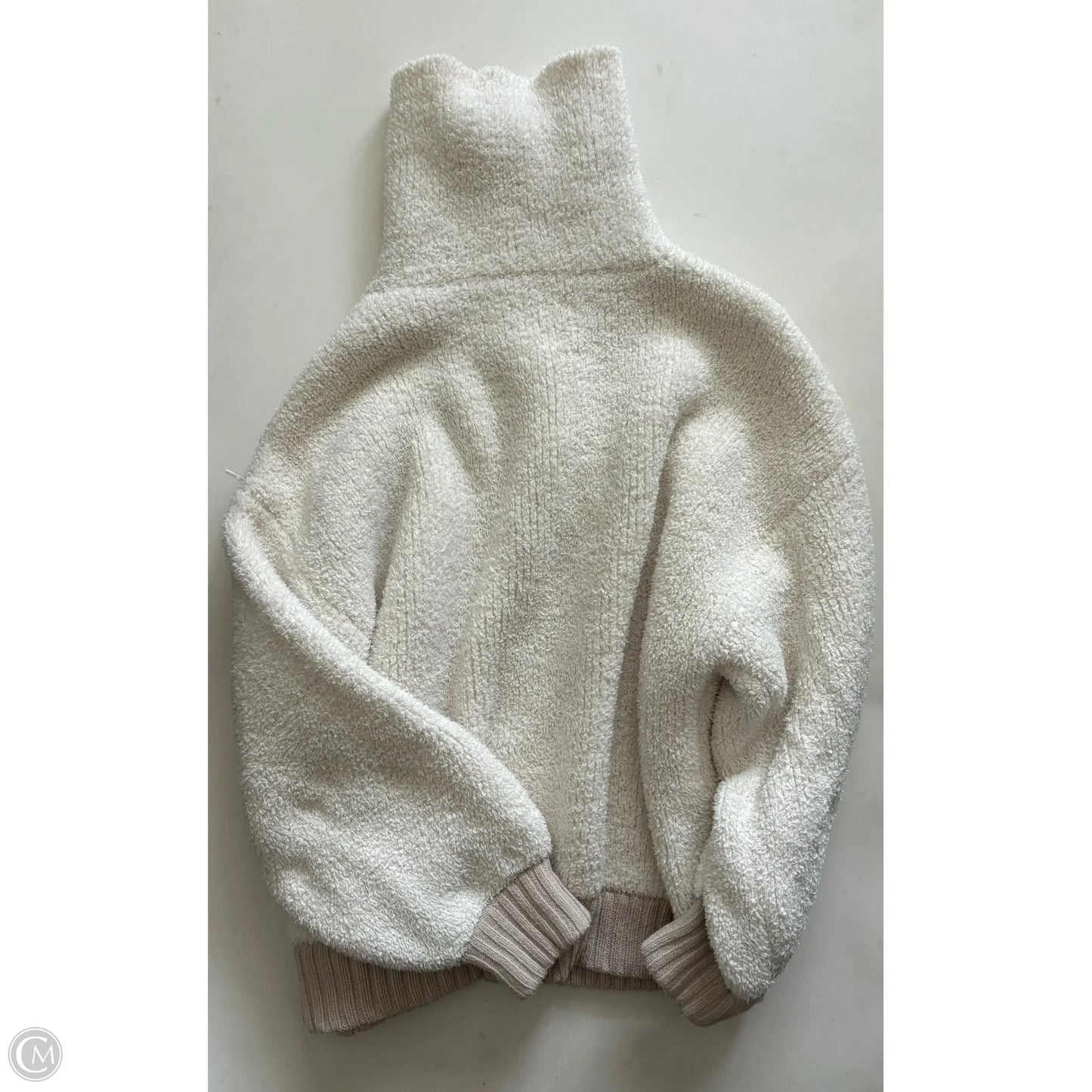 Jacket Faux Fur & Sherpa By Aerie In White, Size: L