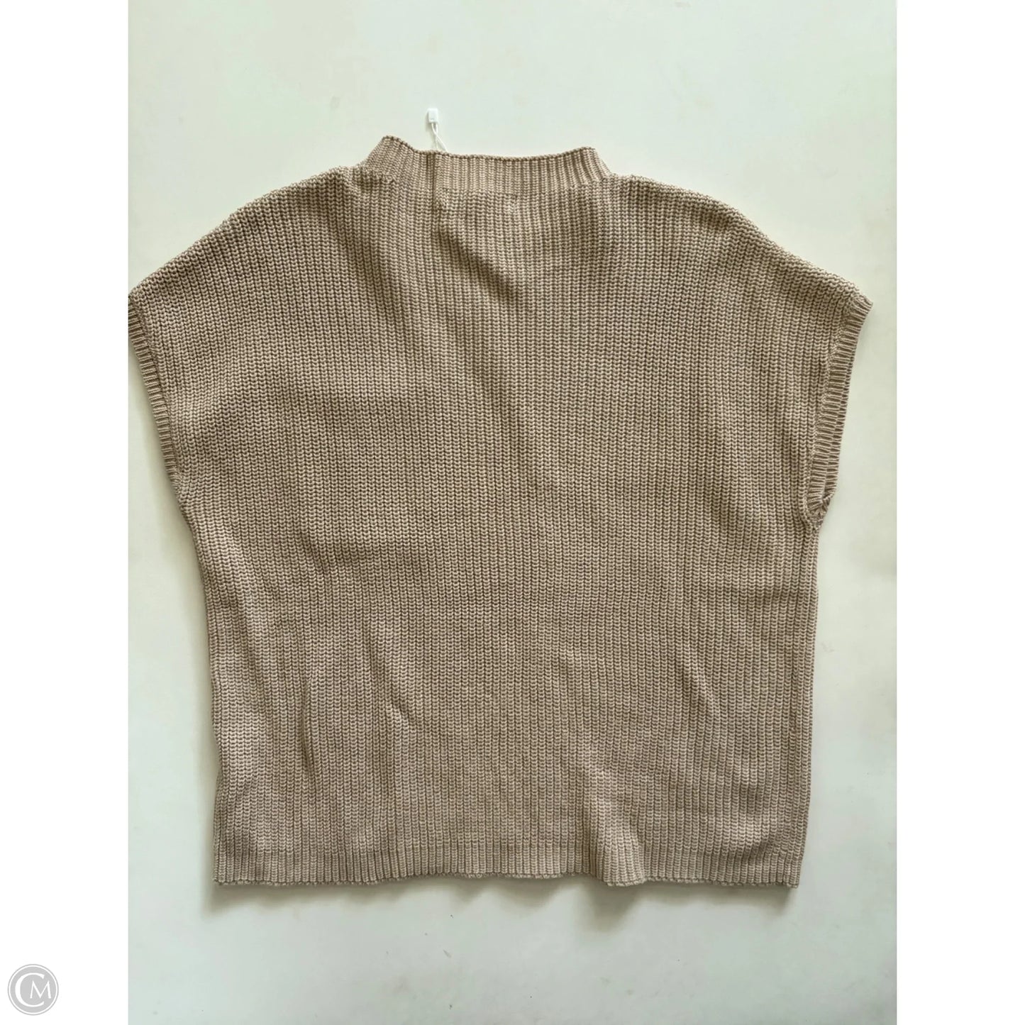 Blouse Short Sleeve By Lillusory In Tan, Size: M