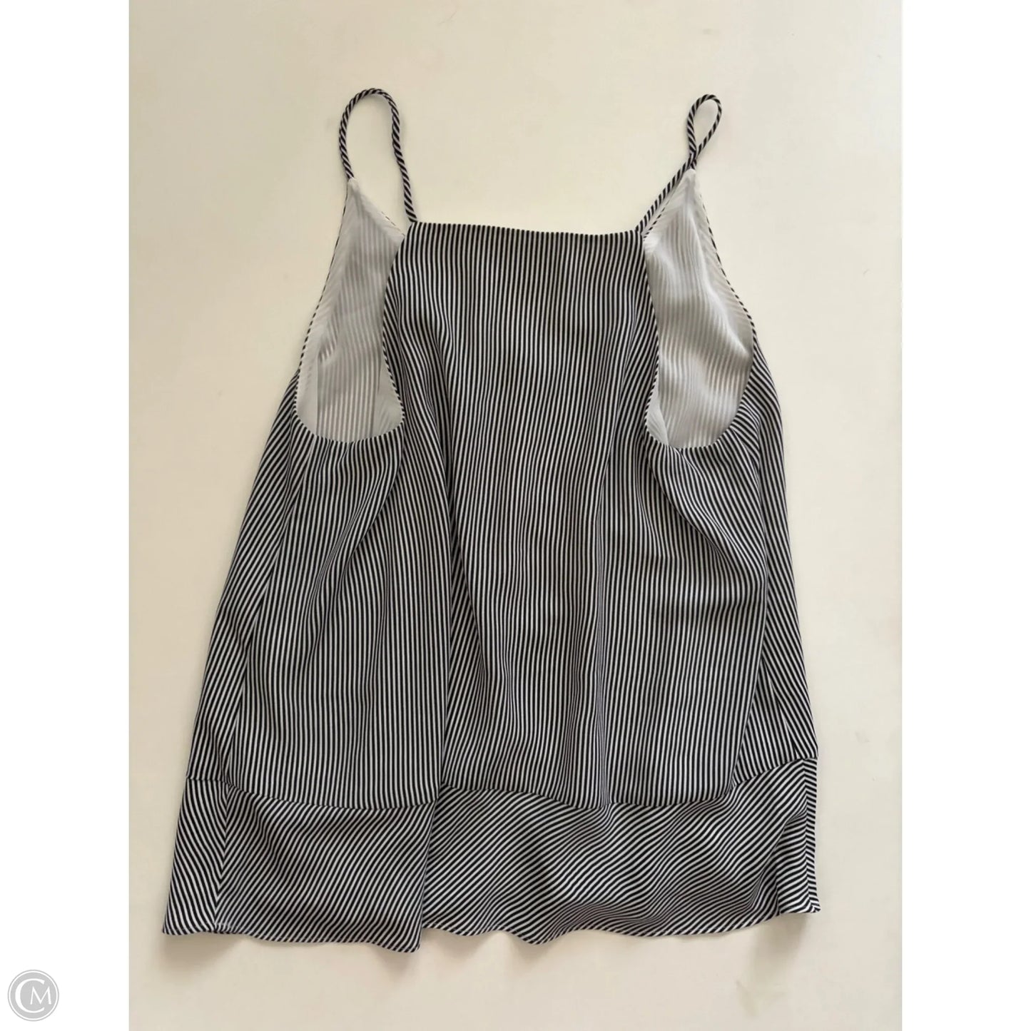 Top Sleeveless By Loft In Striped Pattern, Size: S